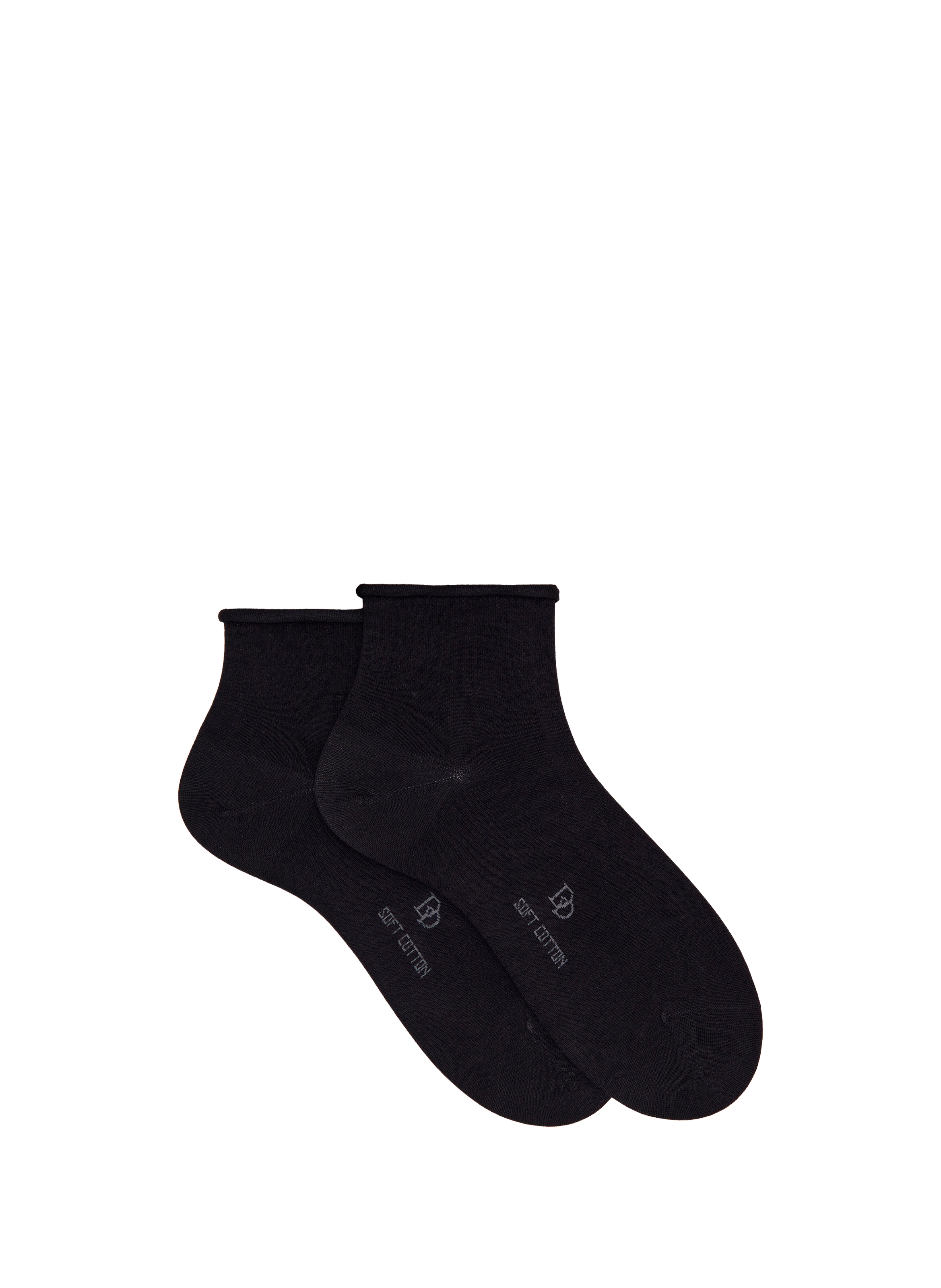 DORÉ DORÉ Low-cut cotton blend socks Black