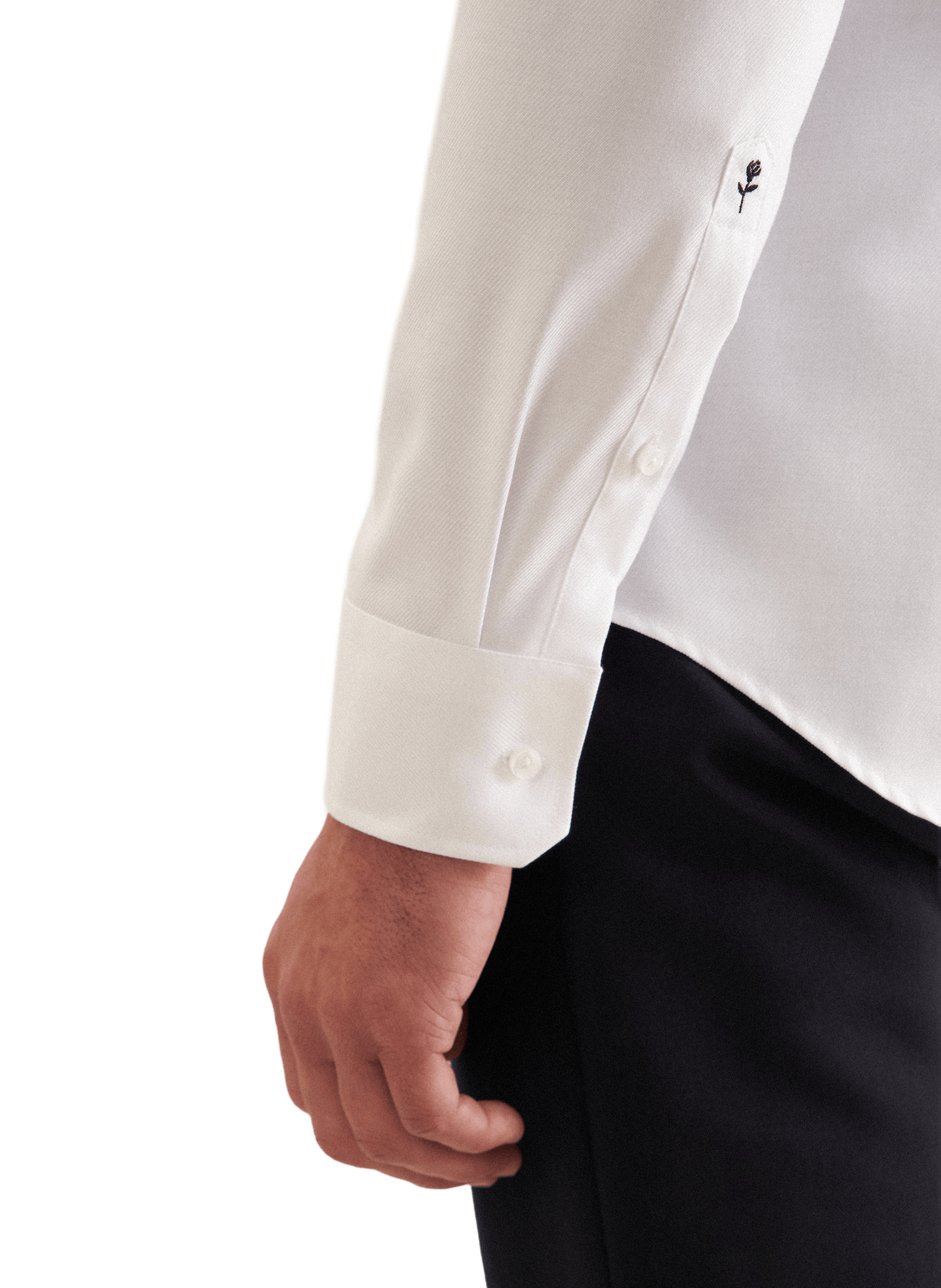 Kent-collar shirt SEIDENSTICKER White