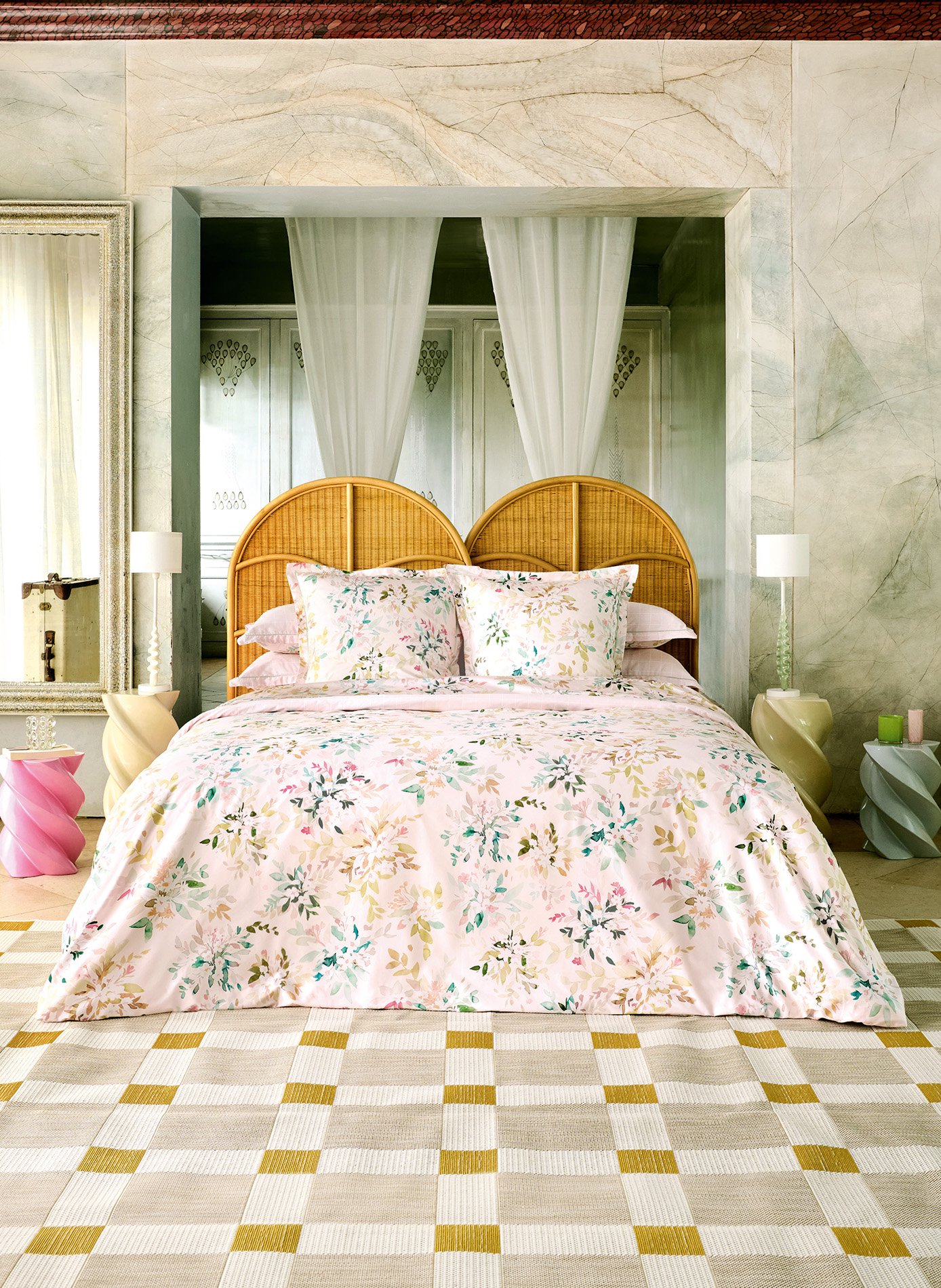 DRAP HOUSSE Nil ANNE DE SOLENE Rose