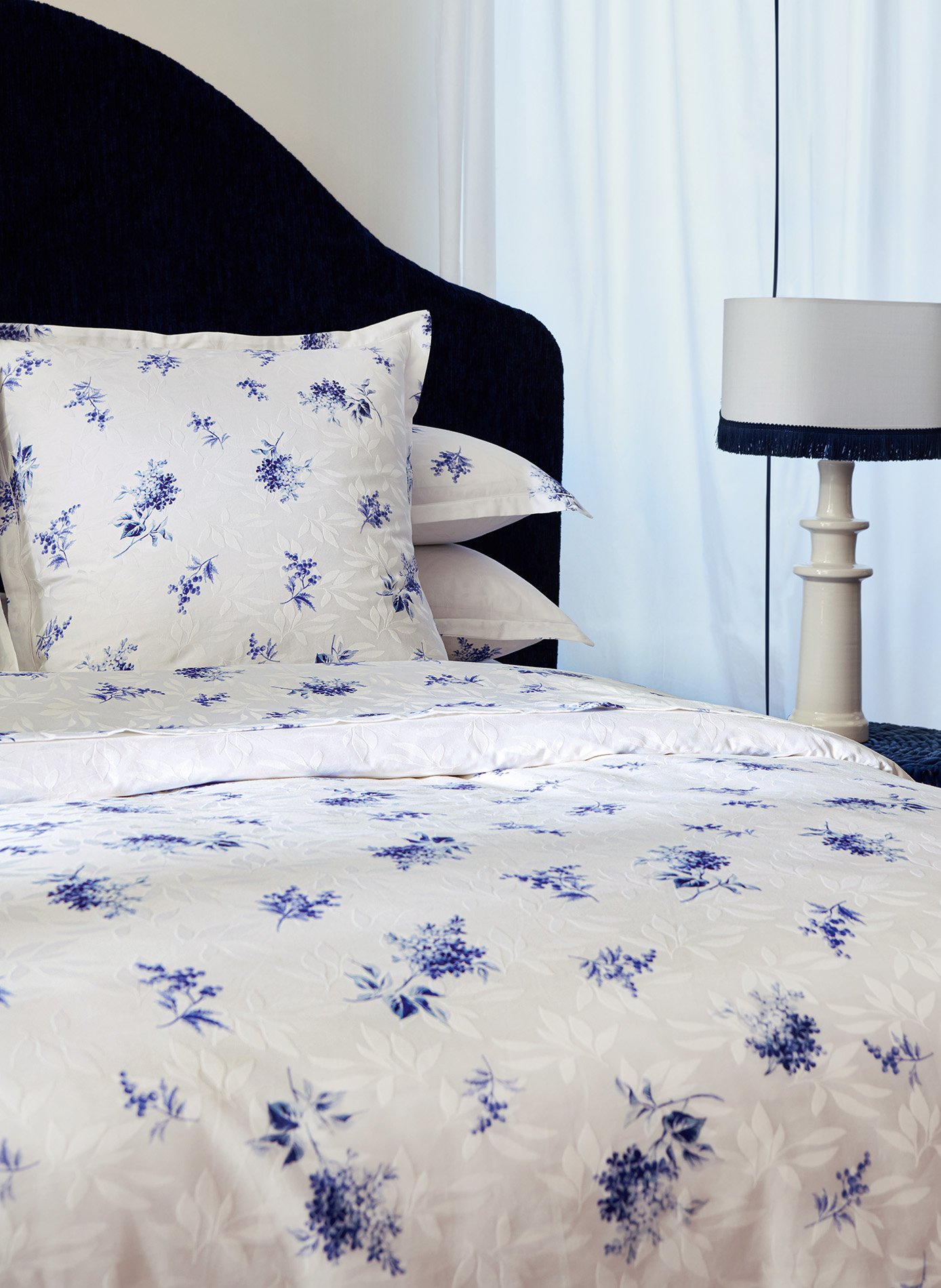 Housse de couette cristal ANNE DE SOLENE Blanc