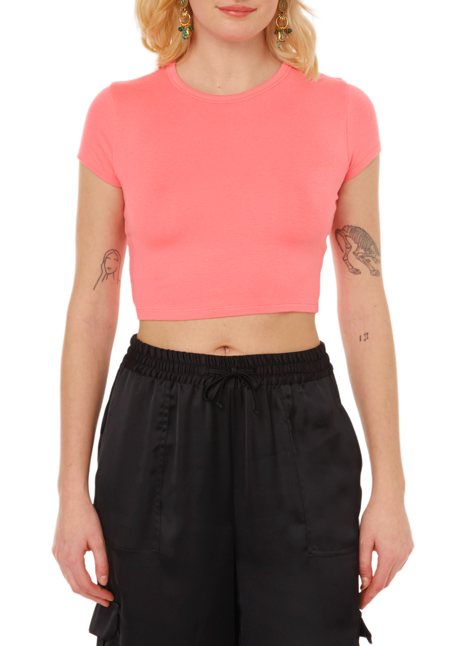 Short cotton T-shirt SAISON 1865 Pink