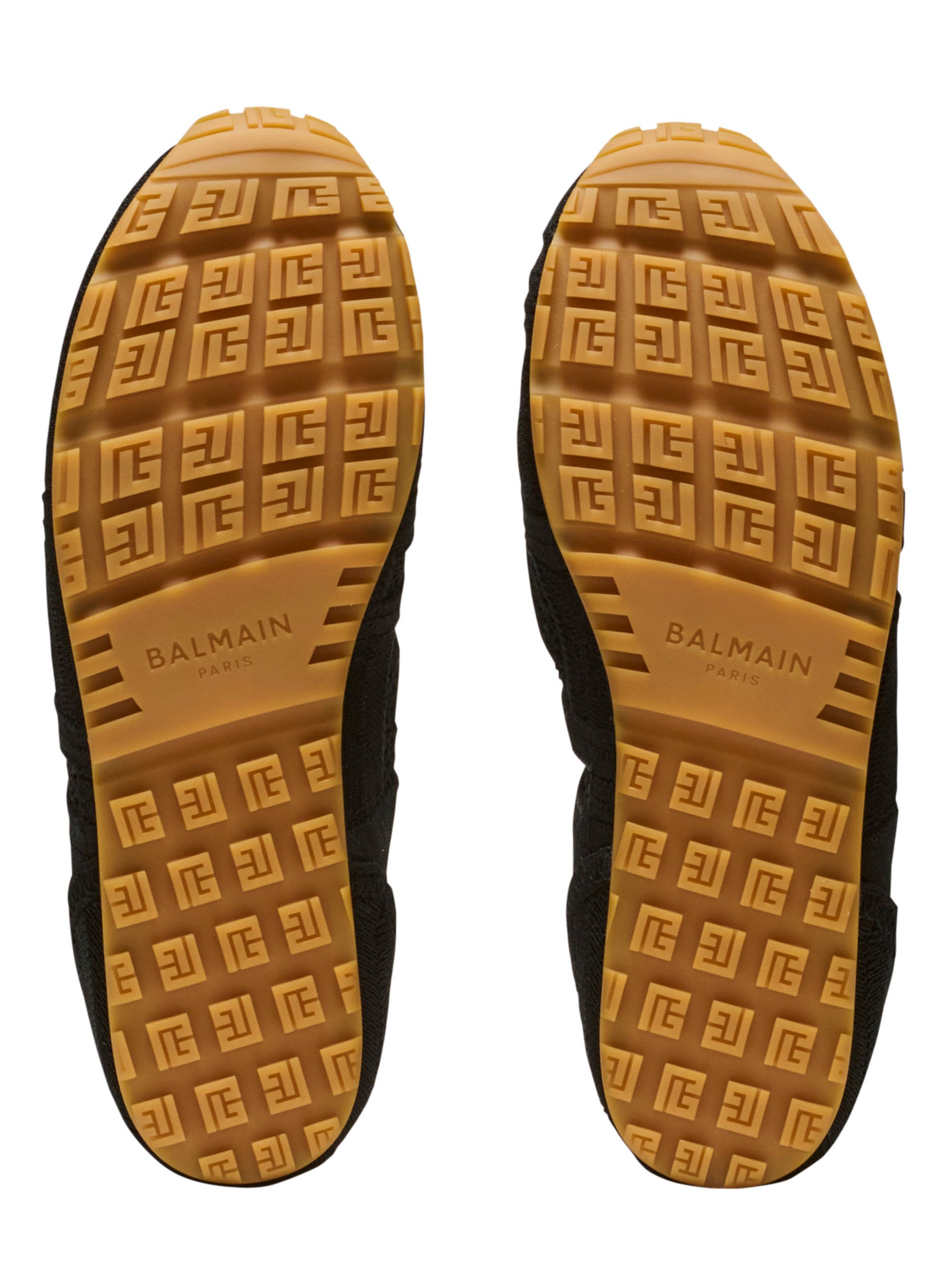 Baskets racer 45 en macramé BALMAIN Noir
