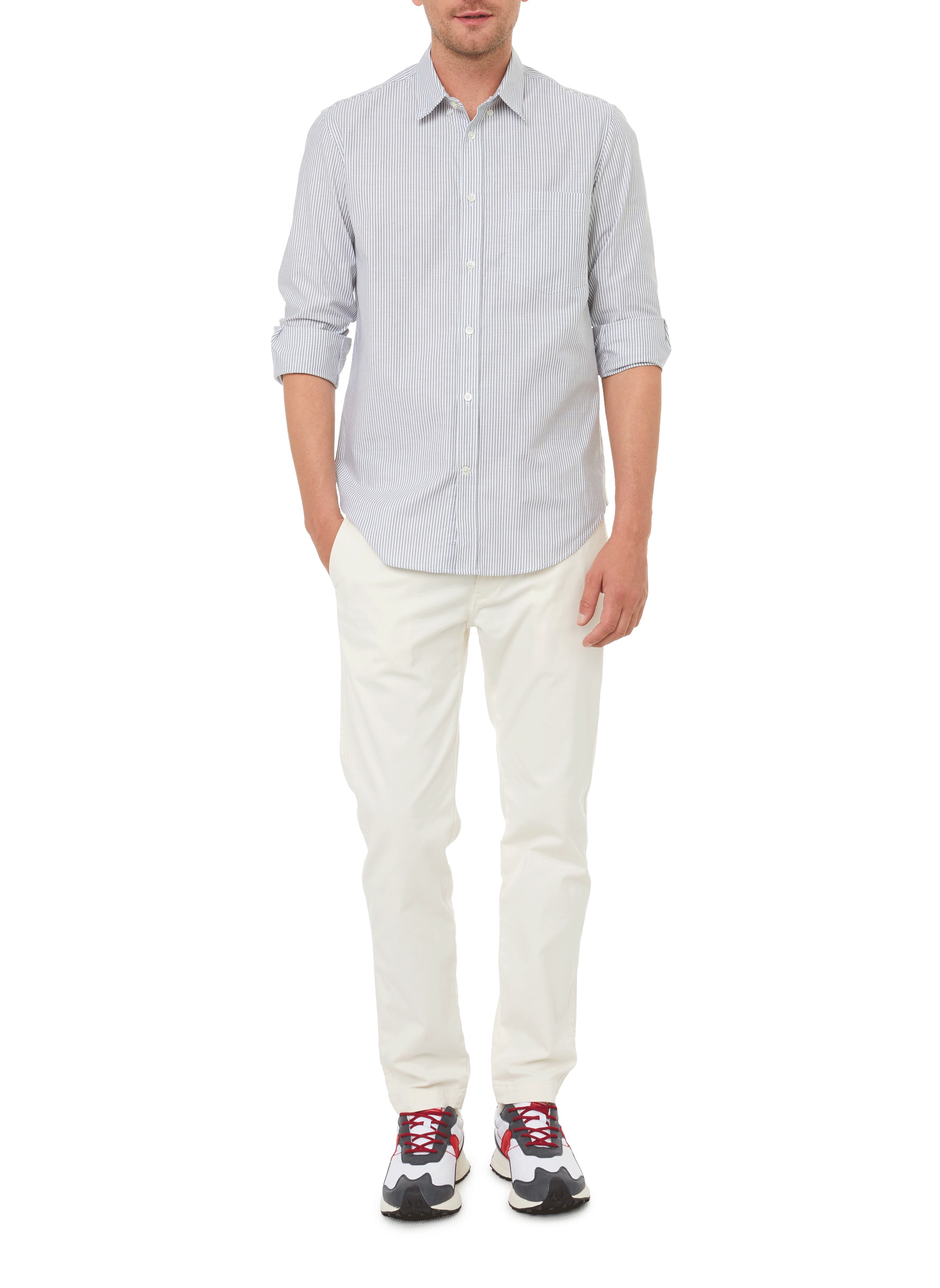 Striped cotton shirt EDITIONS 102 Green