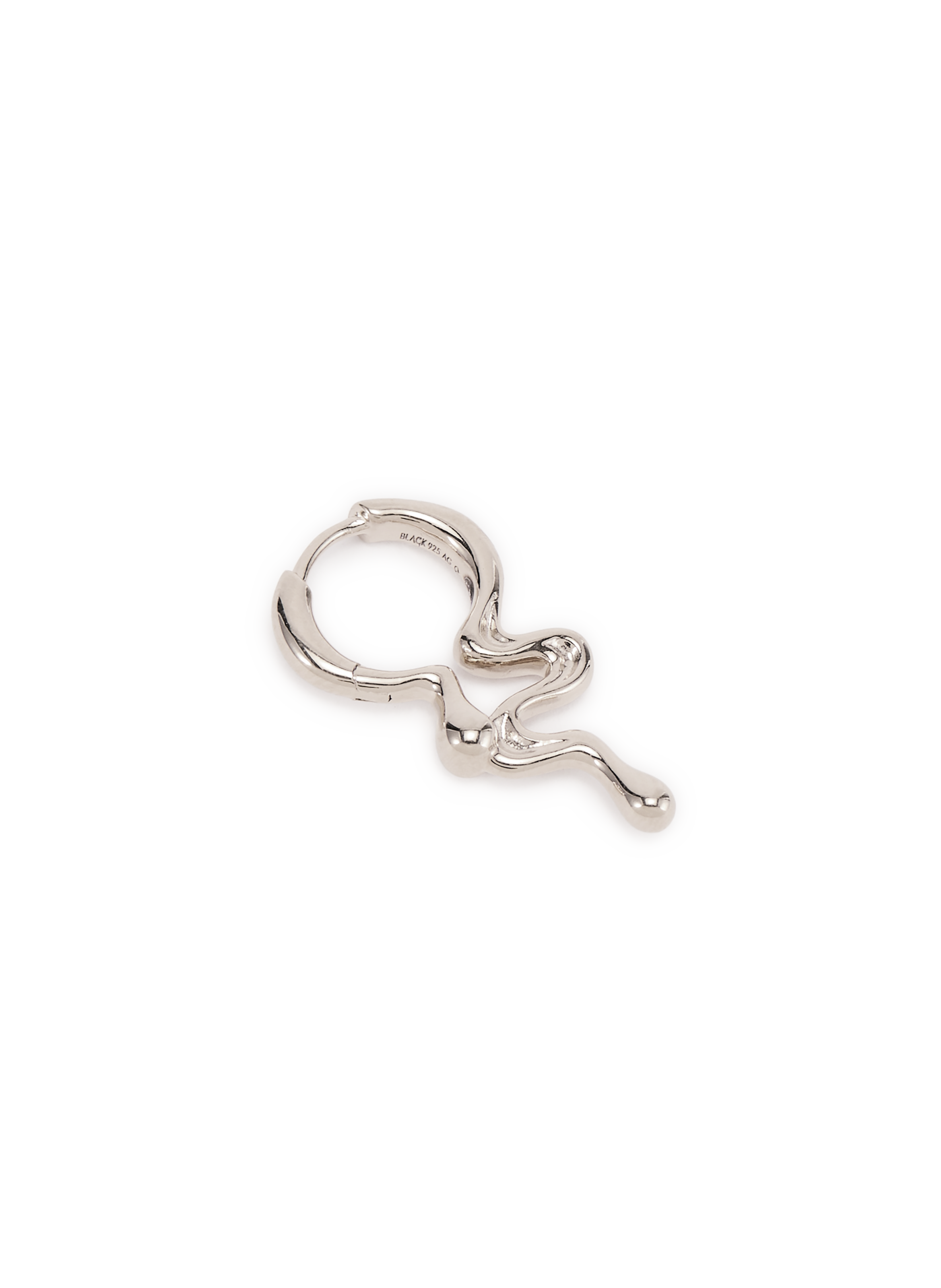 Boucle d'oreille Maya Huggie en argent MARIA BLACK Argent