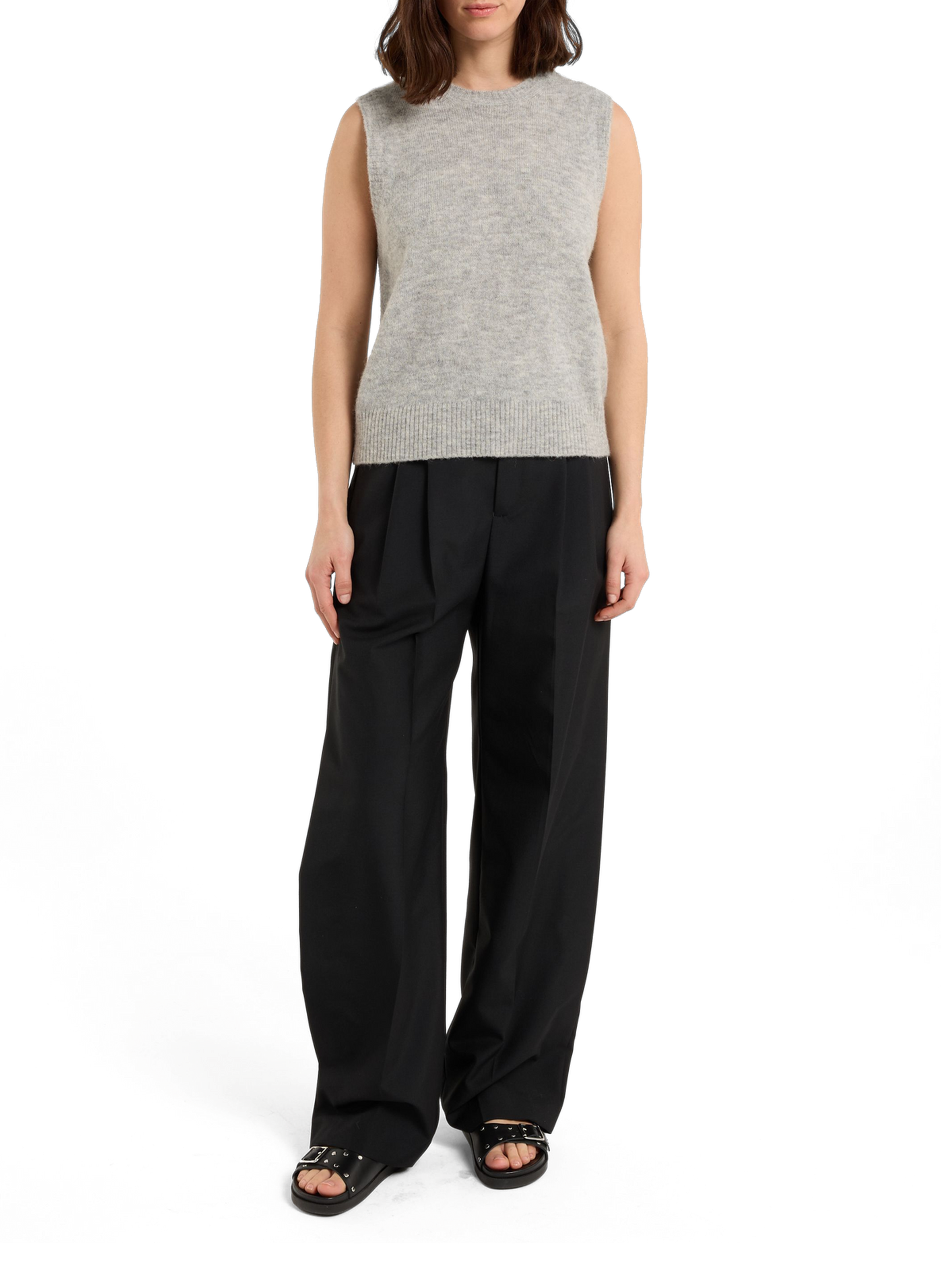 Pull Vilet sans manches en laine mélangée SAISON 1865 Gris