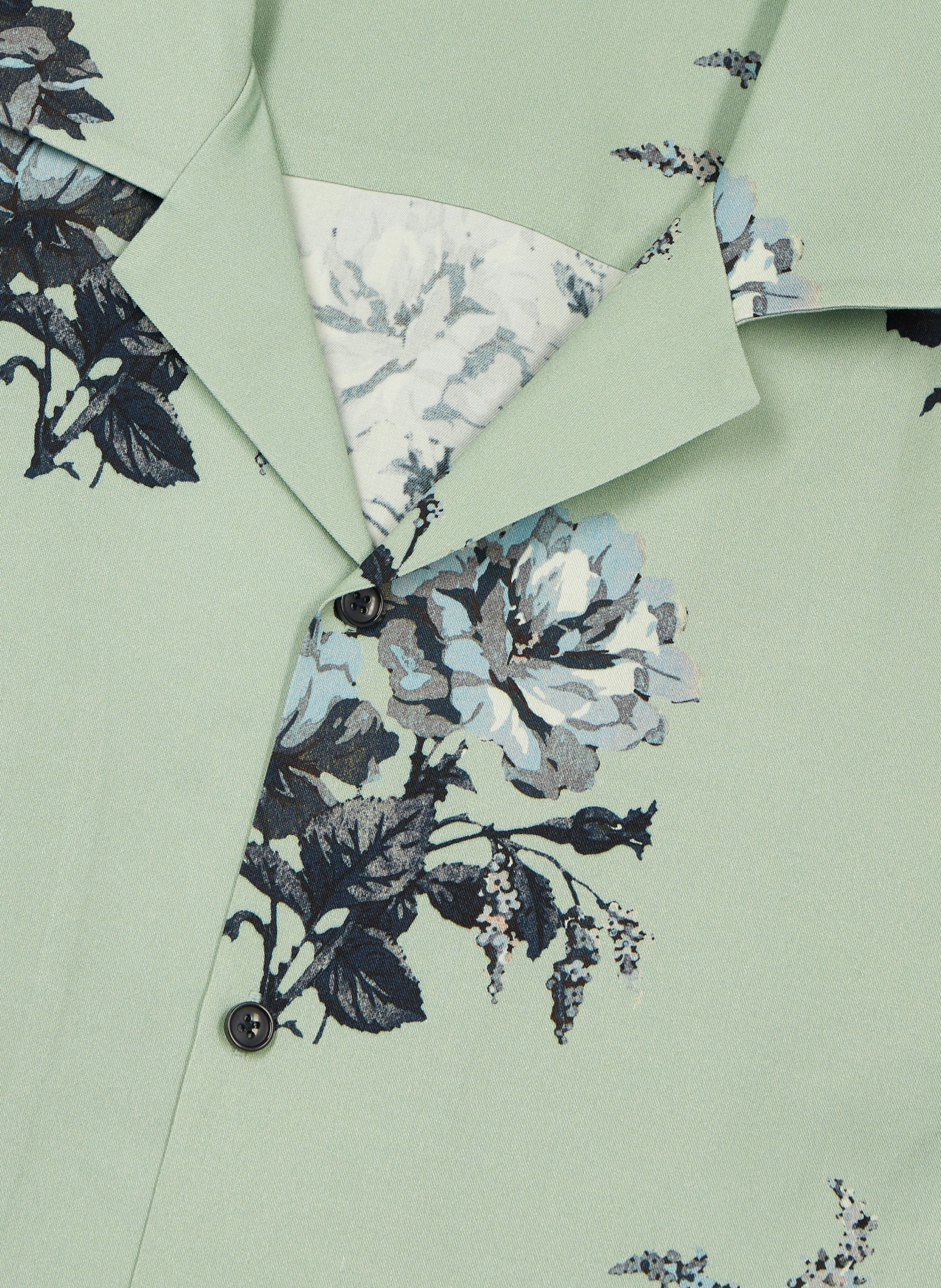 Chemise manches courtes imprimé fleuri THE KOOPLES Vert