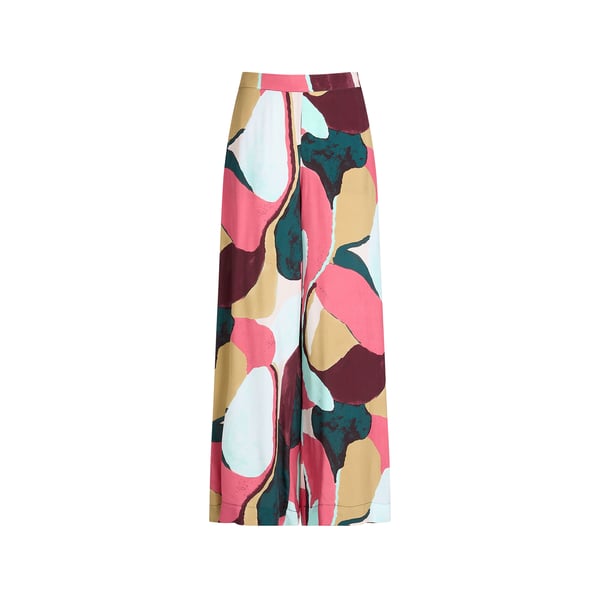 Pantalon droit imprimé Lulu Pantalon droit imprimé Lulu