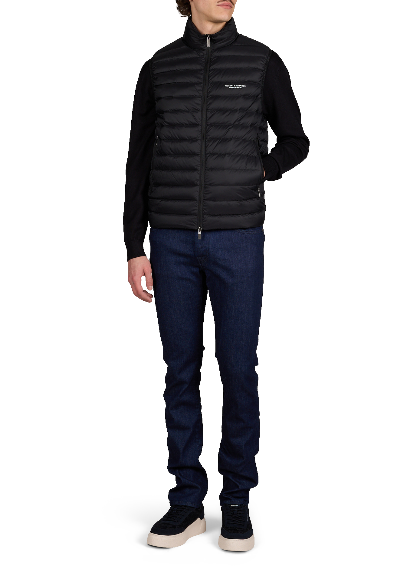 Jean droit en coton mélangé JACOB COHEN Bleu