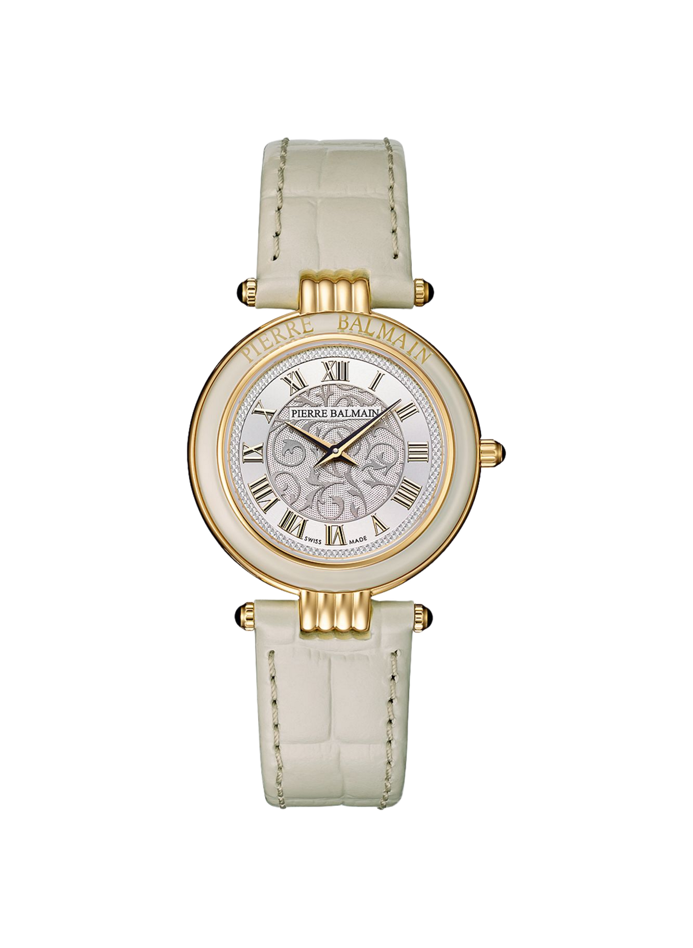 Montre quartz Haute Elegance en cuir de veau BALMAIN WATCHES Doré