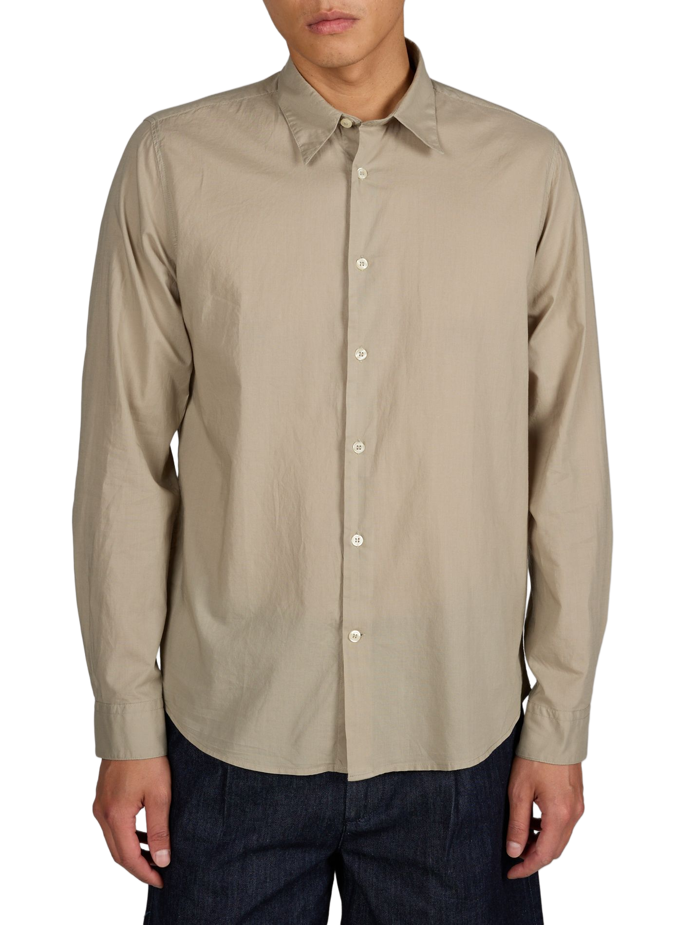 Chemise col classique en coton LAFAURIE Vert