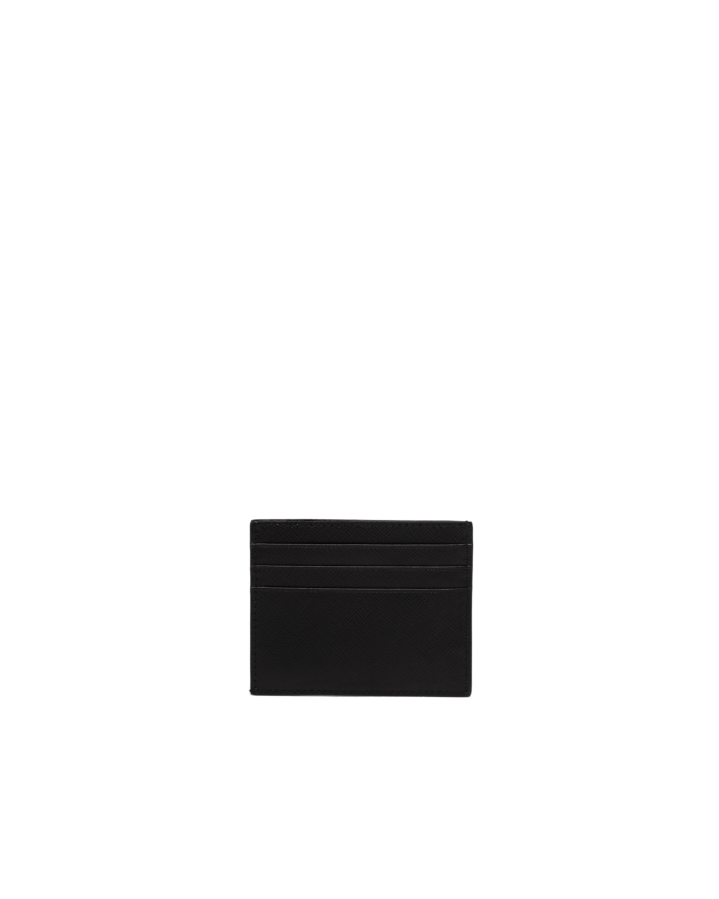 Porte-cartes en cuir PRADA Noir