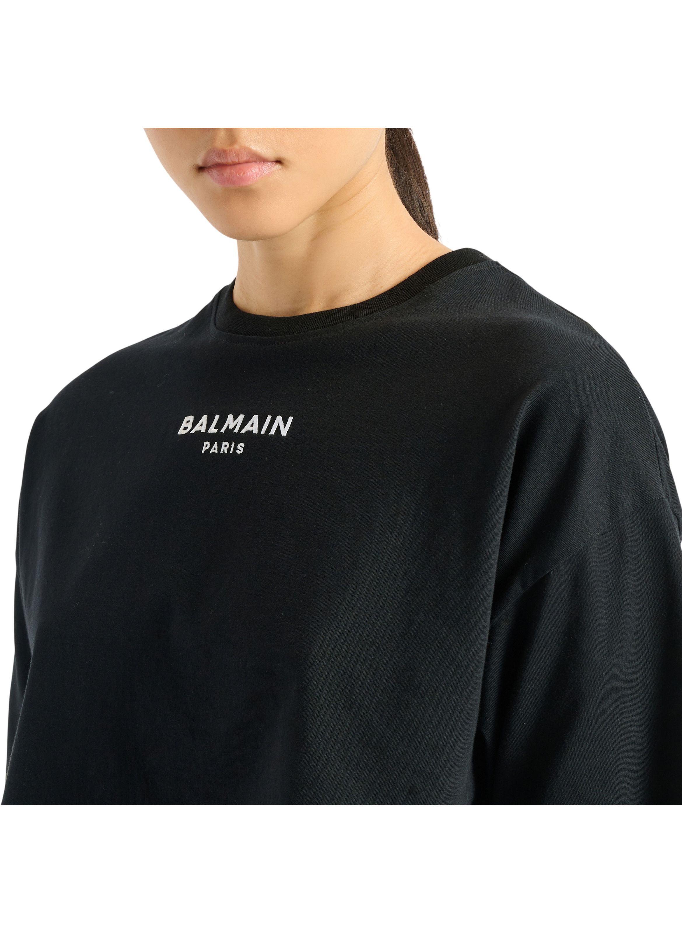 T-shirt balmain paris brodé BALMAIN Noir