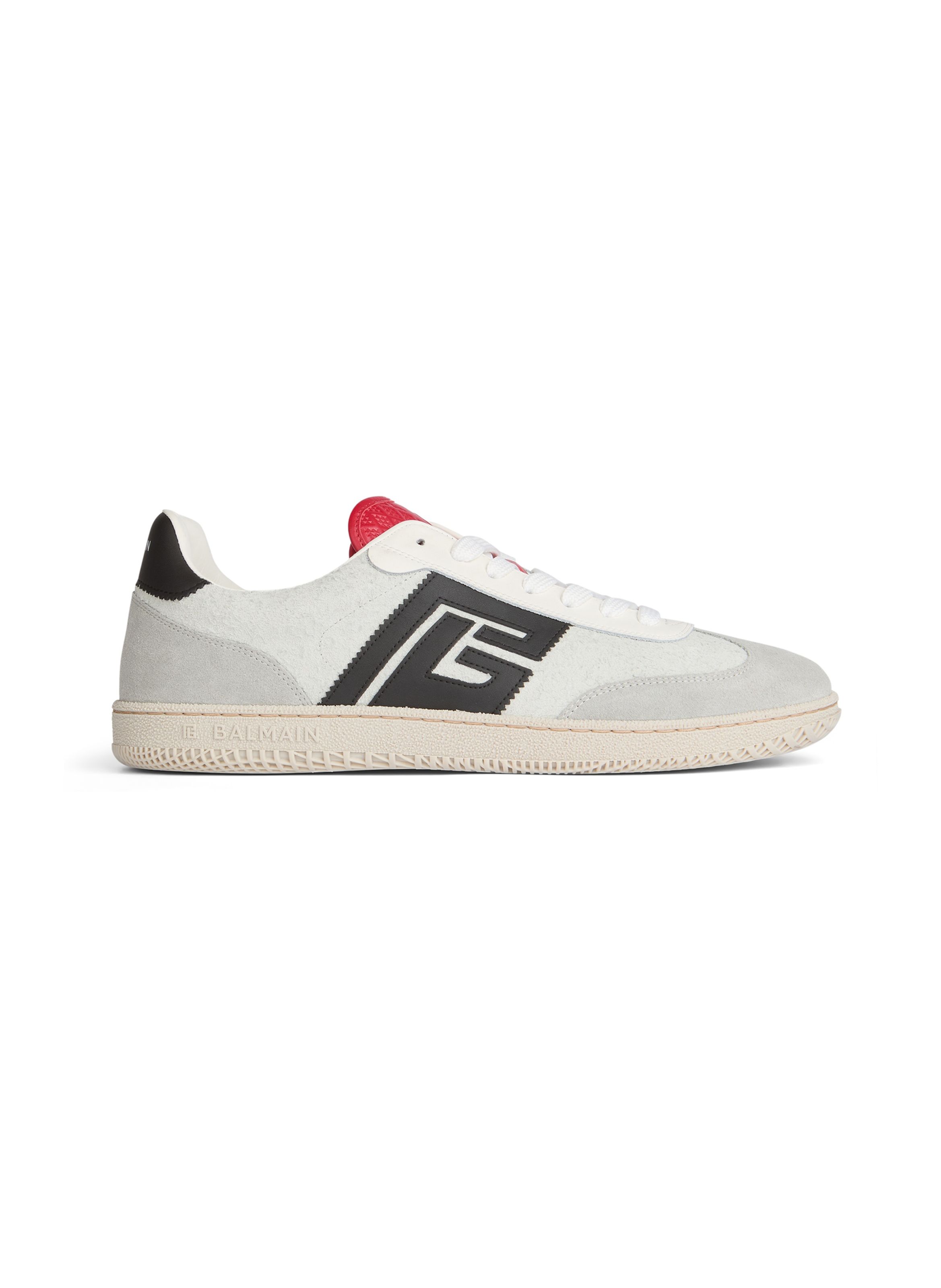 Baskets balmain swan en cuir suédé et lisse BALMAIN Multicolore