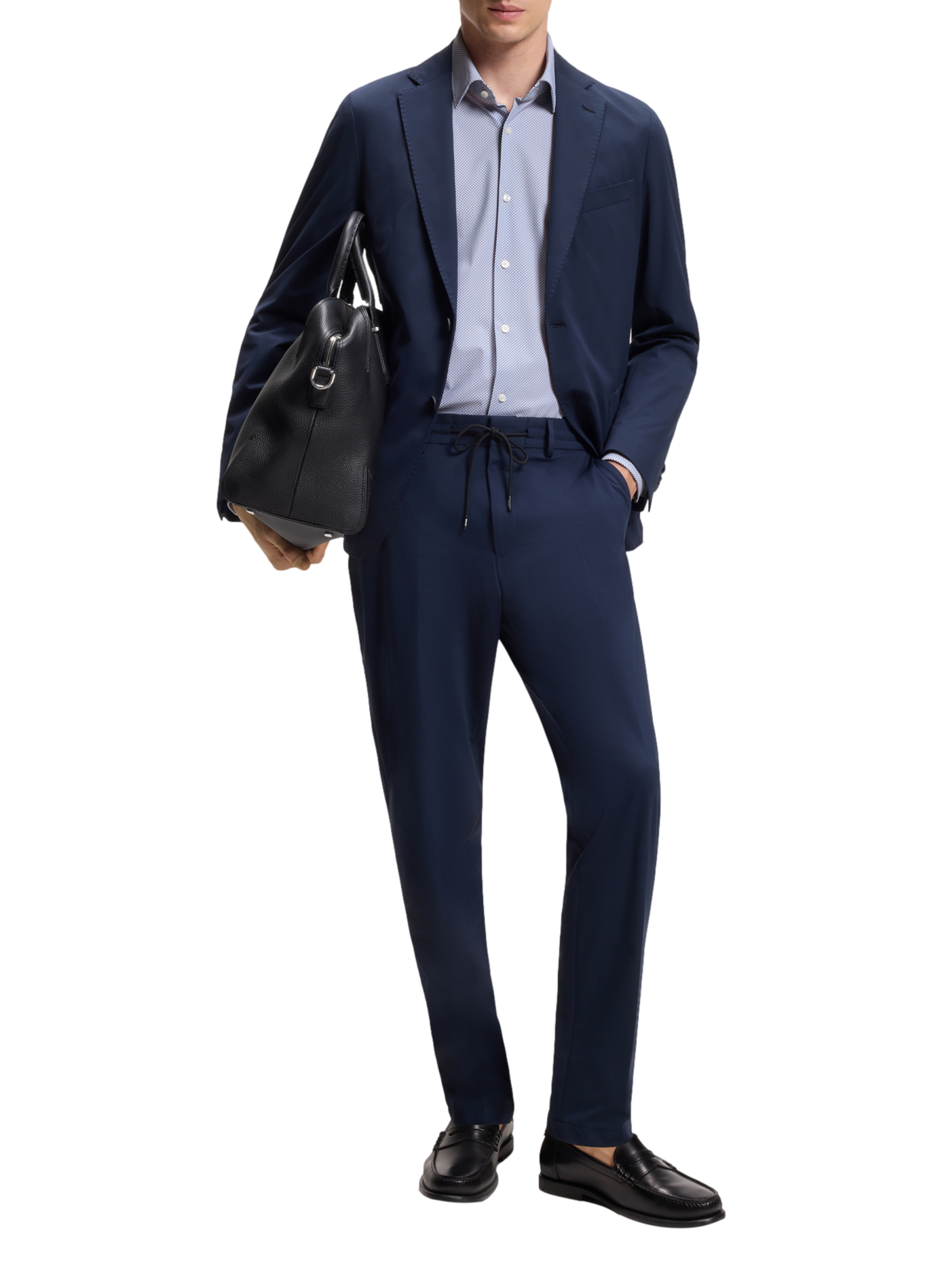 Straight shirt with pattern BOSS Blue