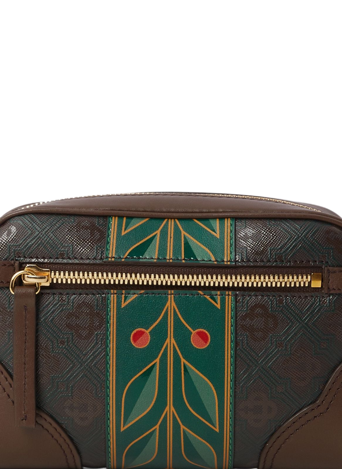 Patterned shoulder bag CASABLANCA PARIS Brown