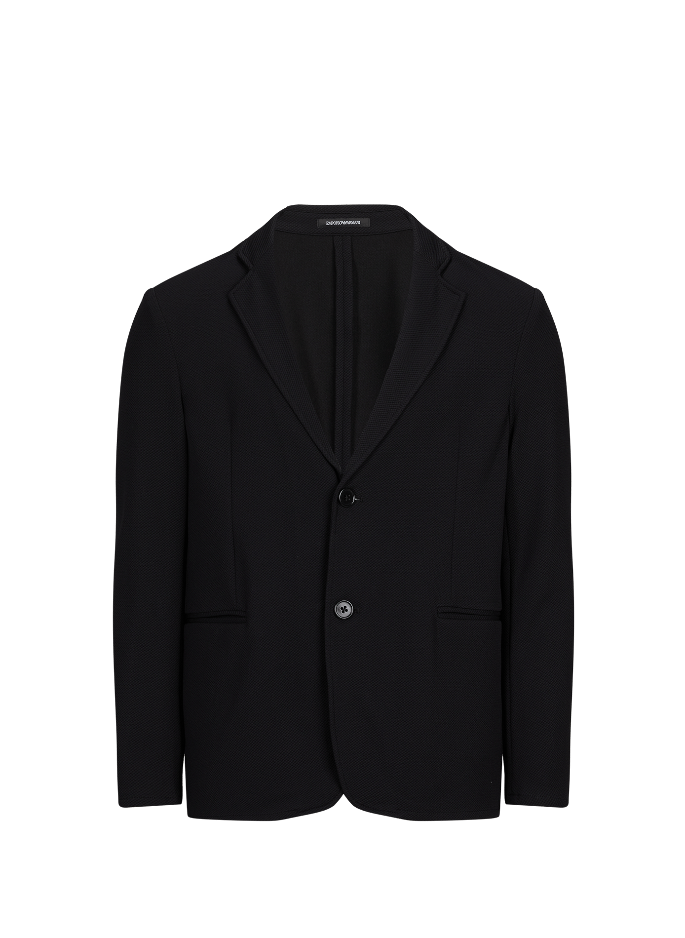 Straight fit jersey blazer EMPORIO ARMANI Black