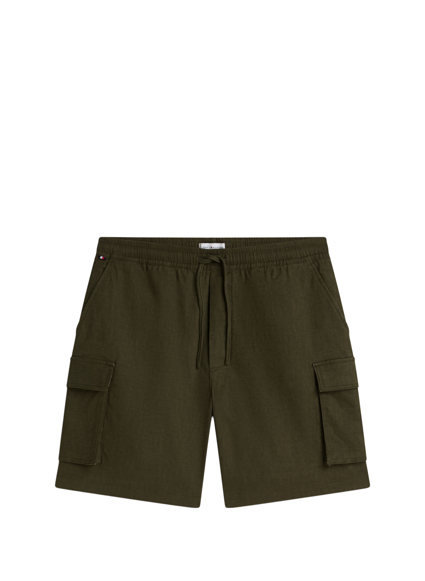 Short in blended linen TOMMY HILFIGER Khaki