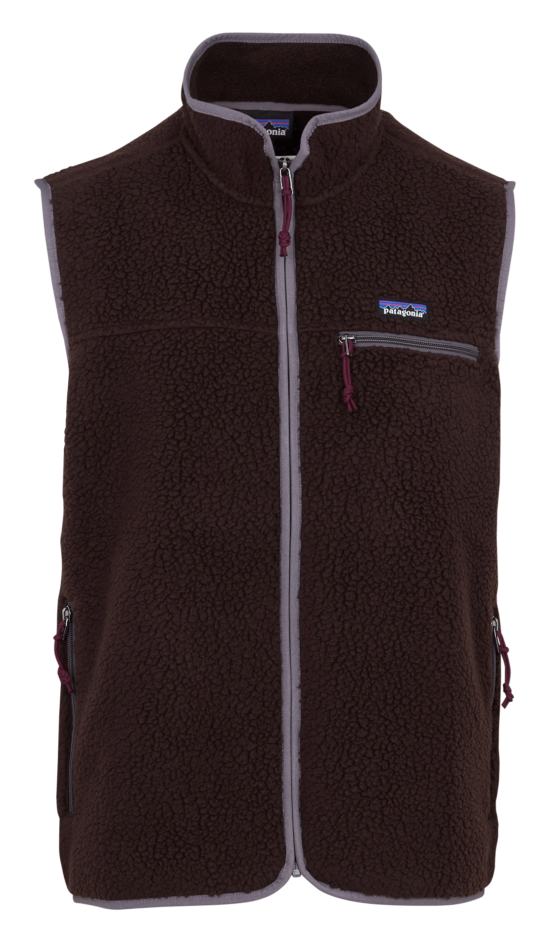 Polaire droite col montant PATAGONIA Marron