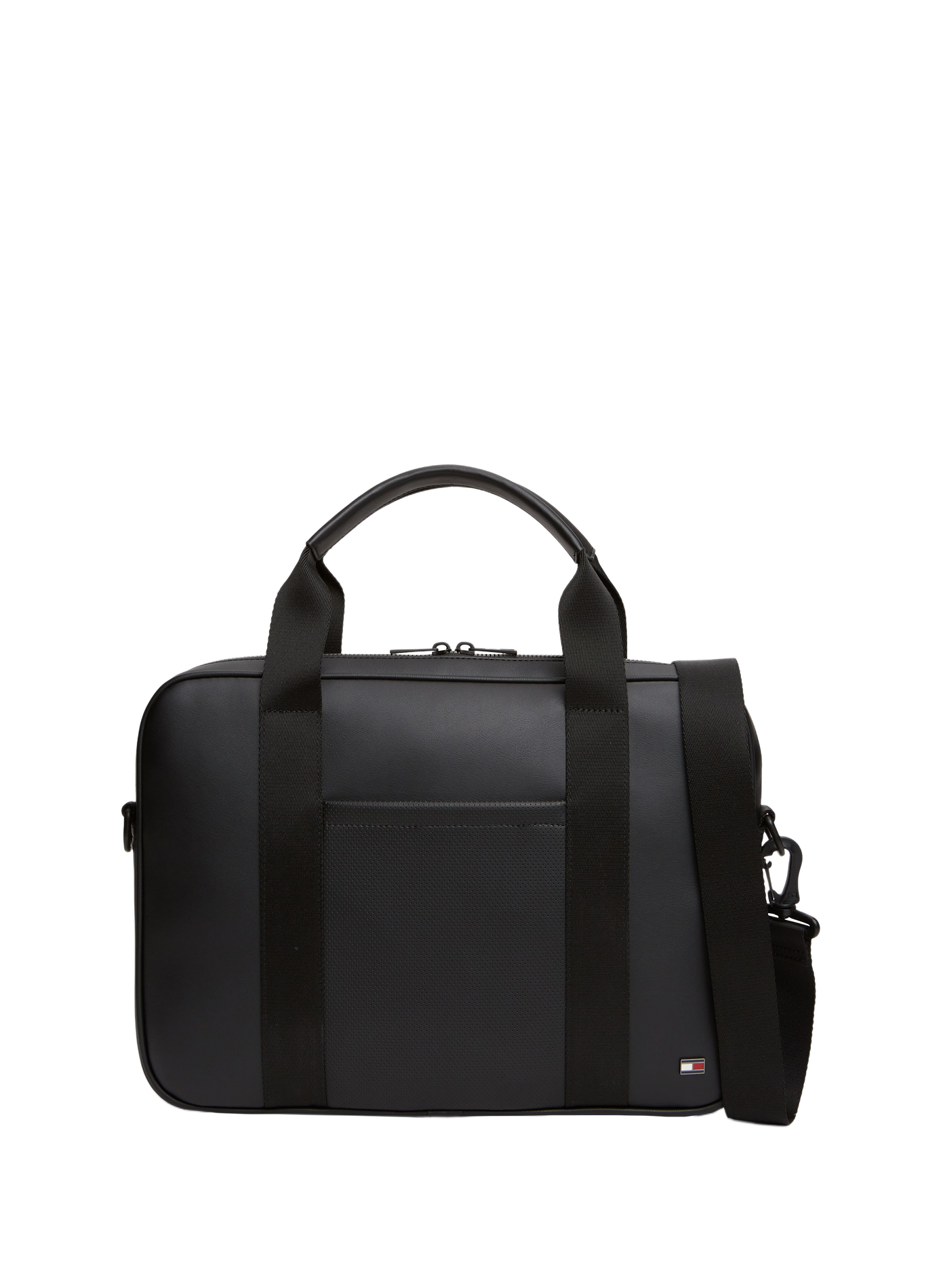 Smooth Zippered Laptop Bag TOMMY HILFIGER Black