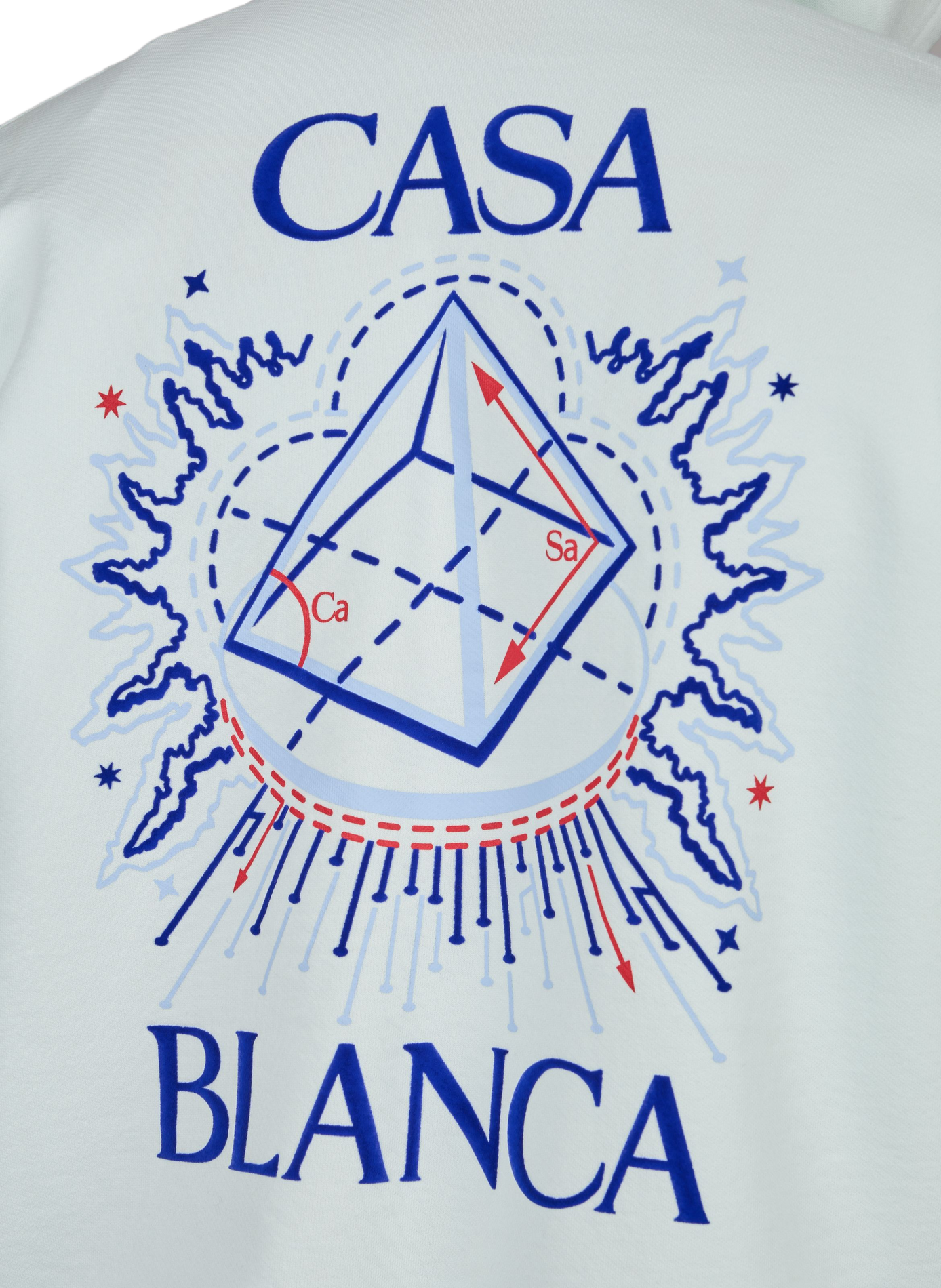 Oversized printed cotton vest CASABLANCA PARIS White
