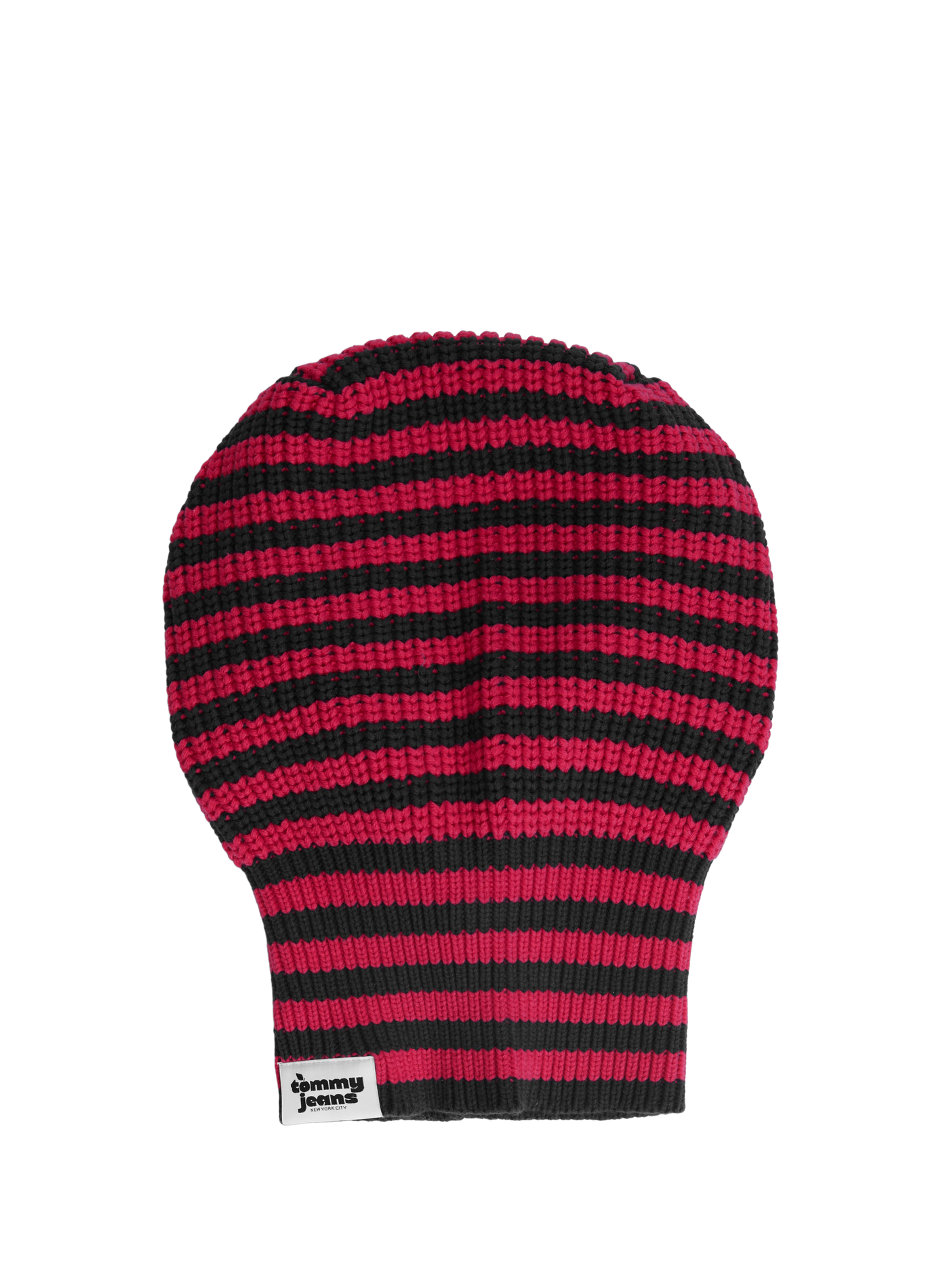 Striped cotton-blend balaclava TOMMY HILFIGER Pink