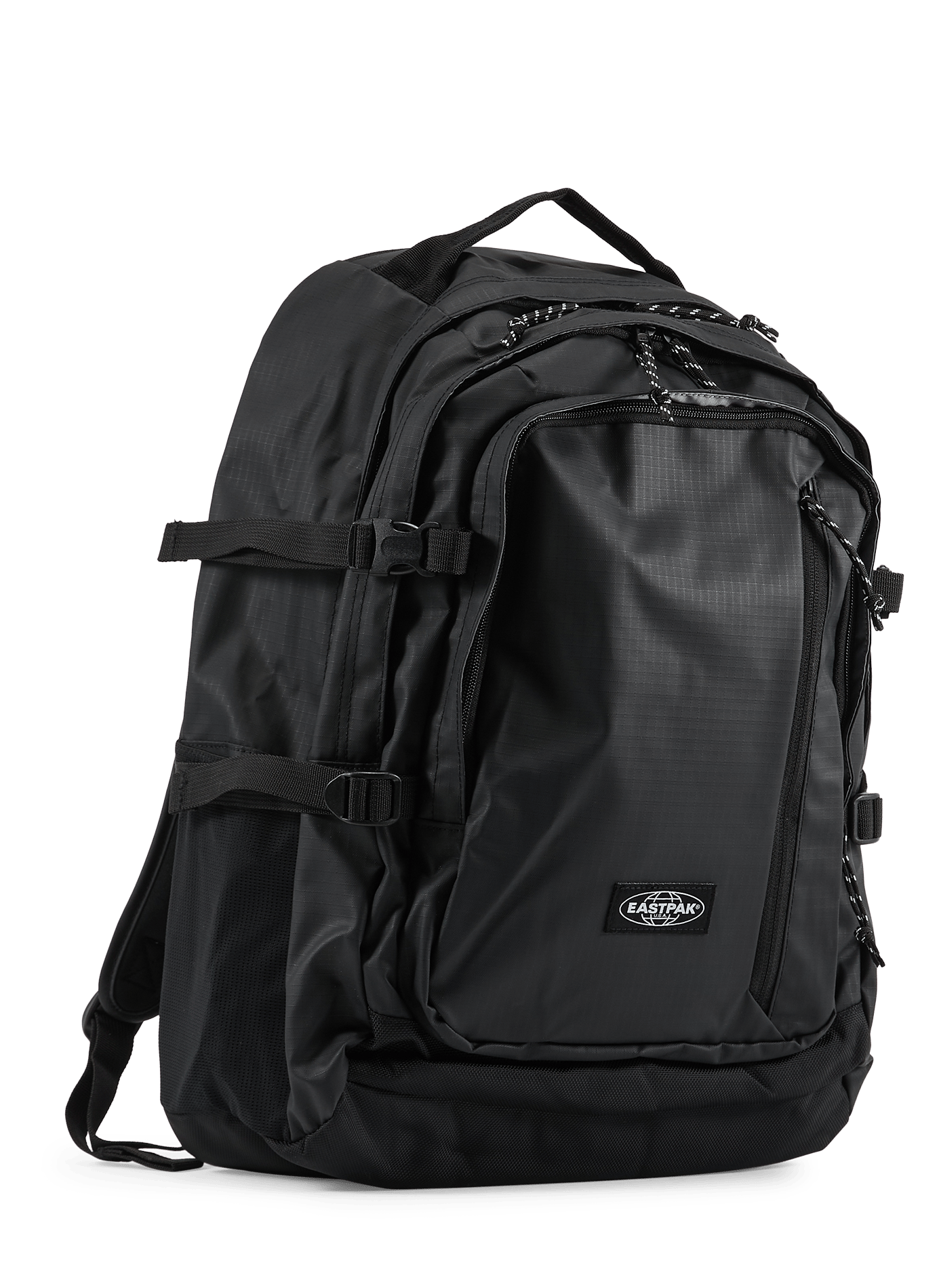 Nylon and Saffiano leather backpack EASTPAK Black