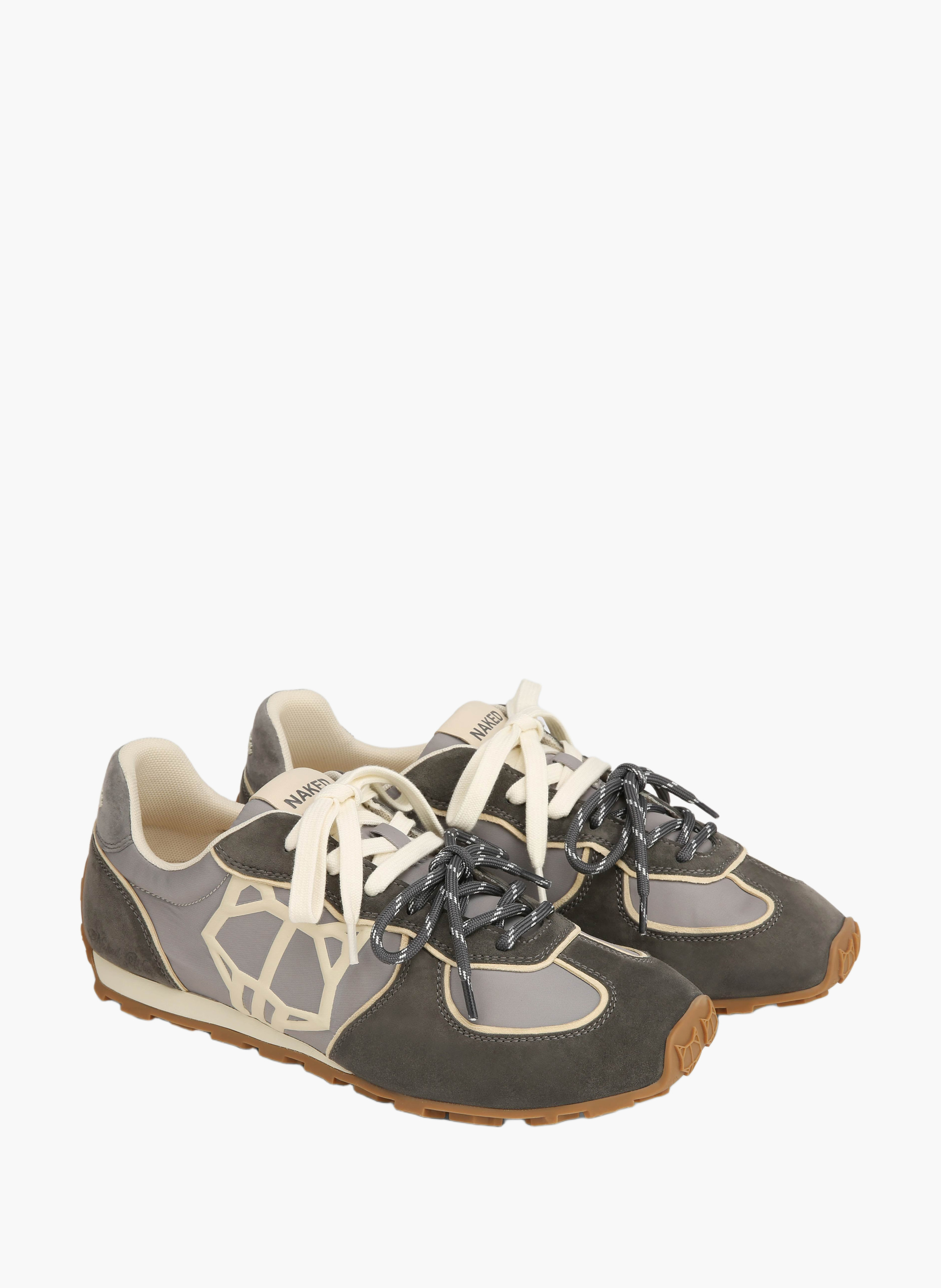 Baskets lightning en nylon NAKED WOLFE Gris