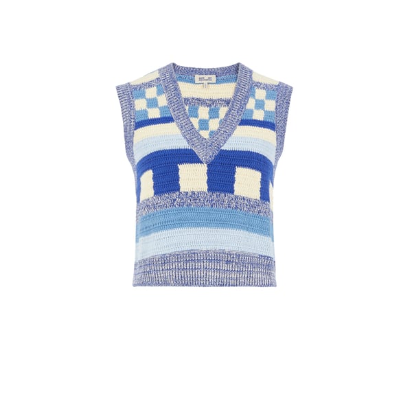 Pull sans manches en coton organique