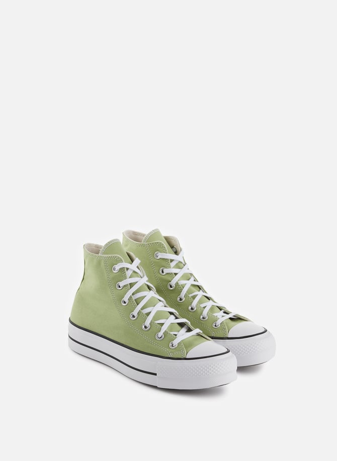 Converse a discount talon compense bleu