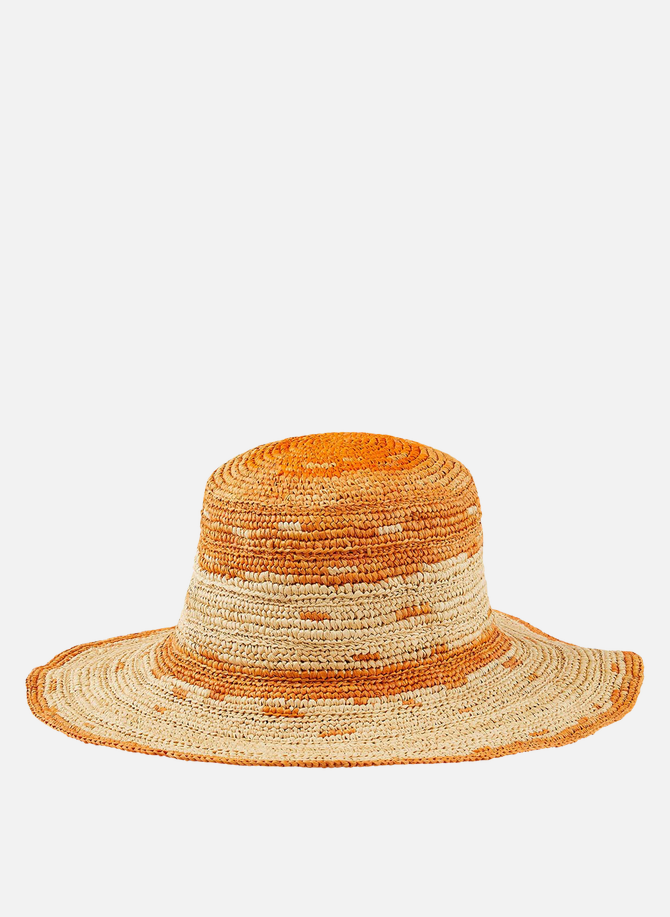 Chapeau bicolore en raphia SANDRO