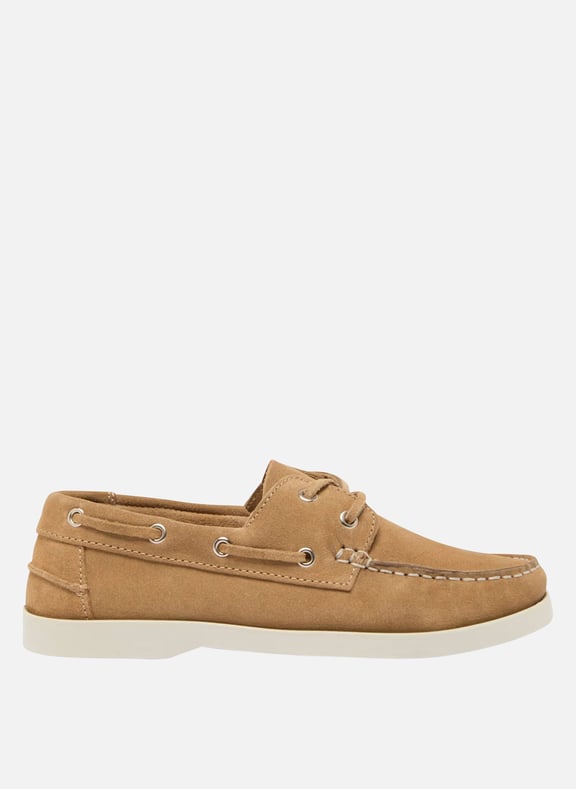 Derbies en cuir velours ombeline Beige by JONAK JONAK Derbies en cuir velours ombeline Beige