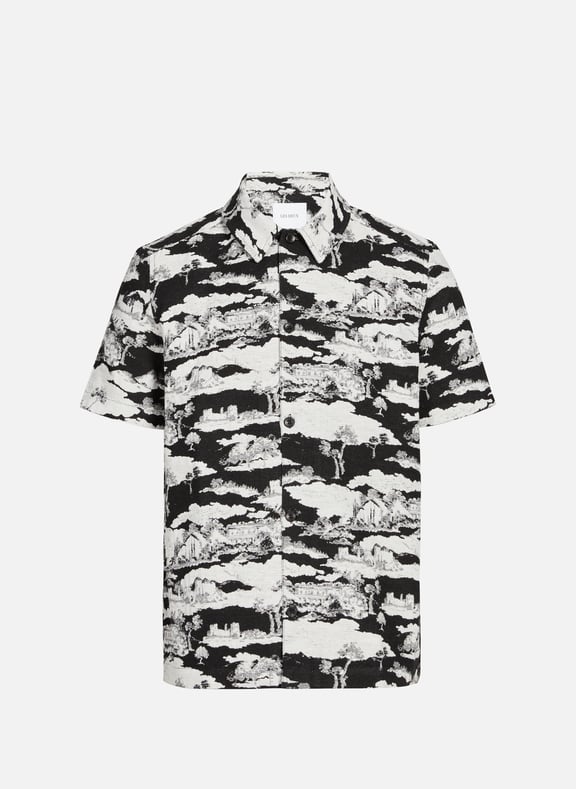 Printed shirt Black by LES DEUX LES DEUX Printed shirt Black
