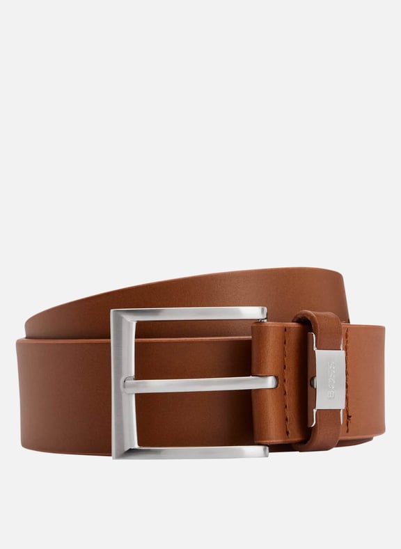 Ceinture en cuir lisse Marron by BOSS BOSS Ceinture en cuir lisse Marron