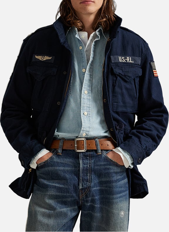 Cotton Field Jacket Blue by POLO RALPH LAUREN POLO RALPH LAUREN Cotton Field Jacket Blue
