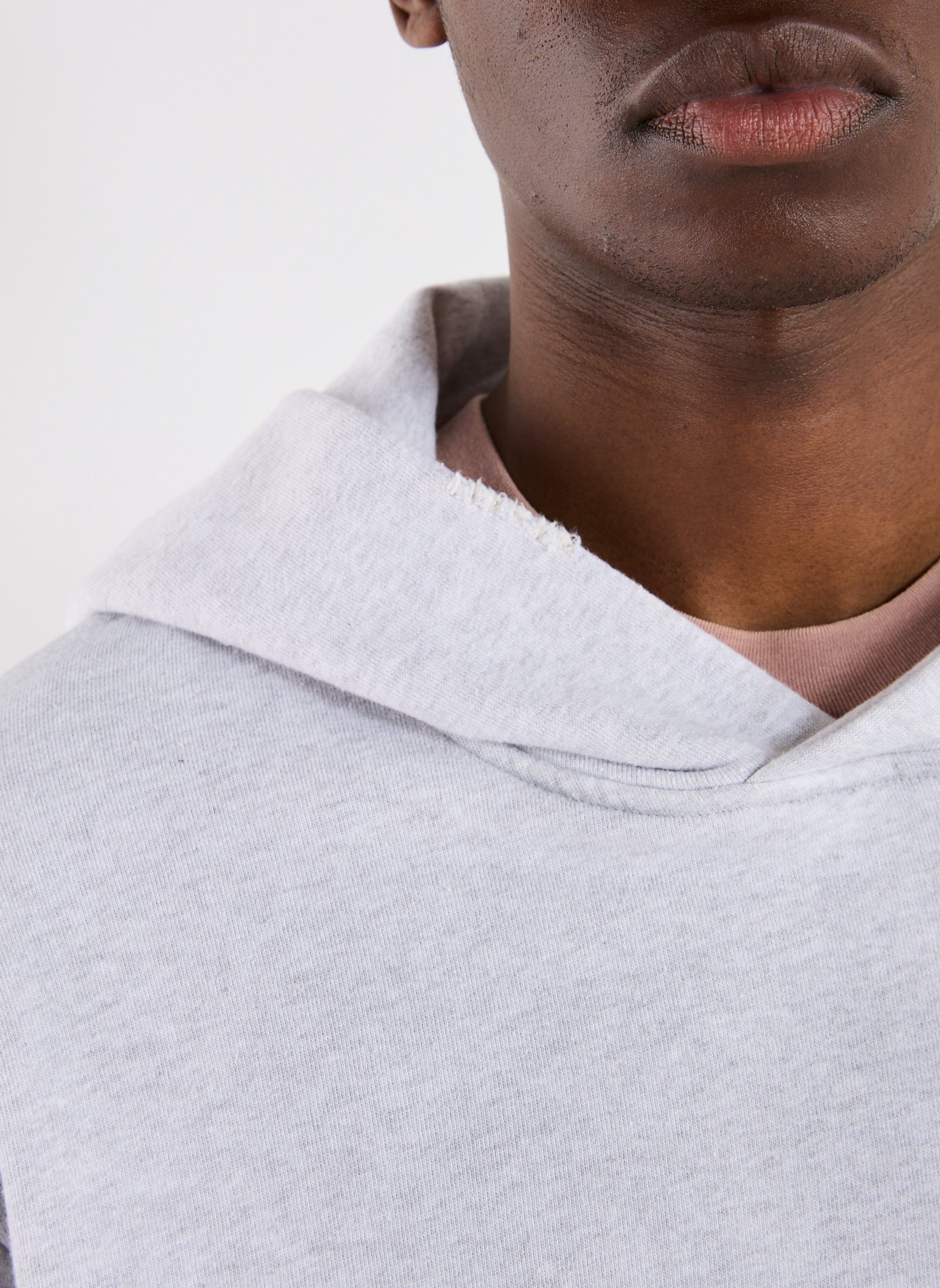 Hoodie en coton mélangé ACNE STUDIOS Gris