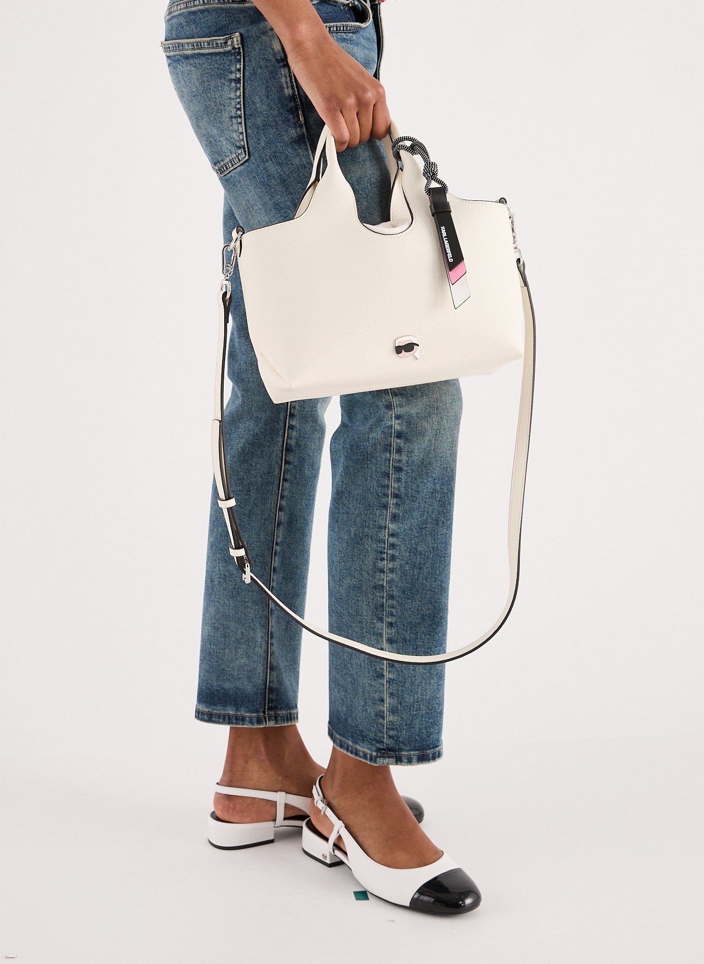 Sac à main Ikon KARL LAGERFELD Beige