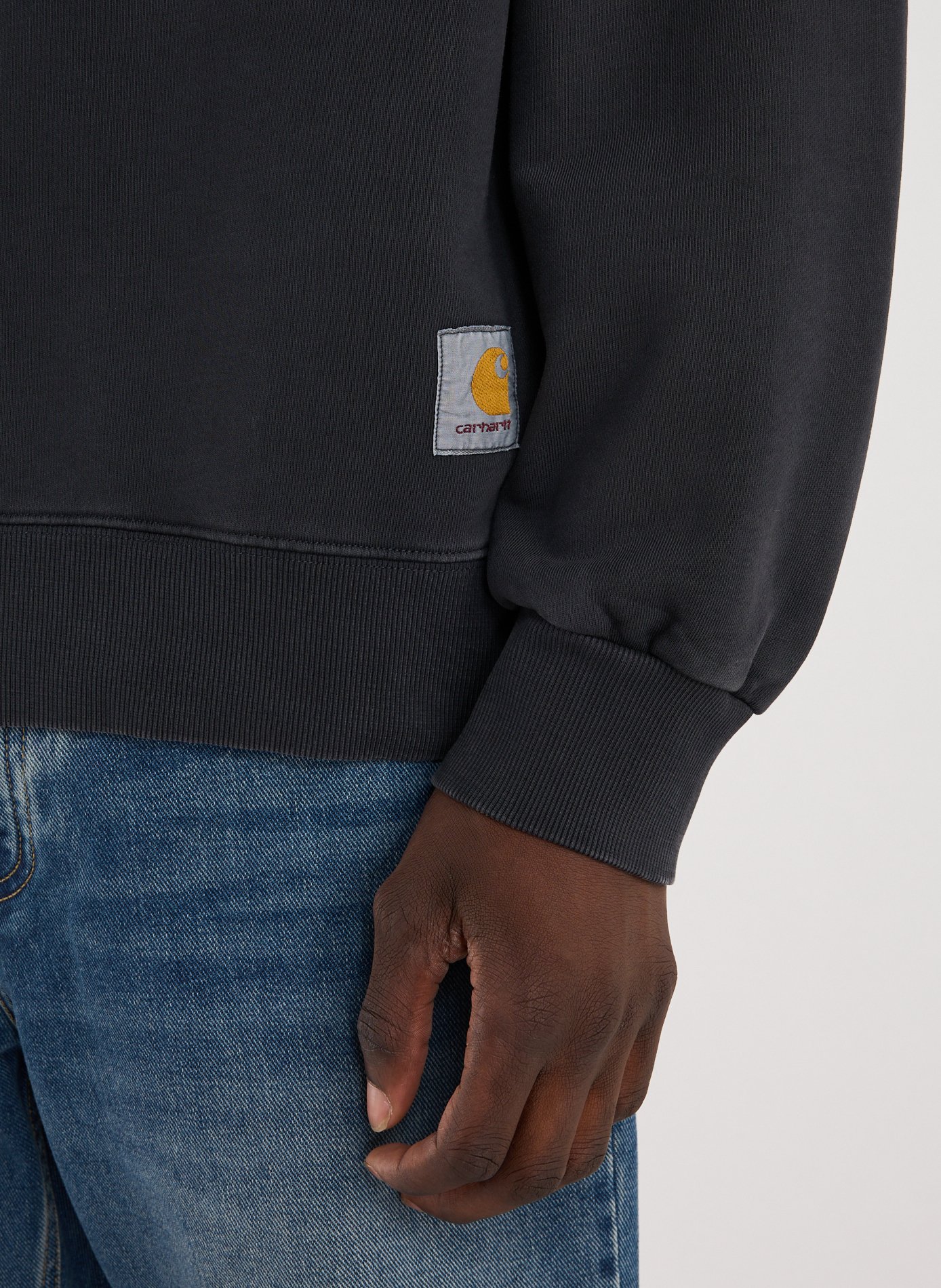 Sweat Hudson en coton CARHARTT WIP Bleu