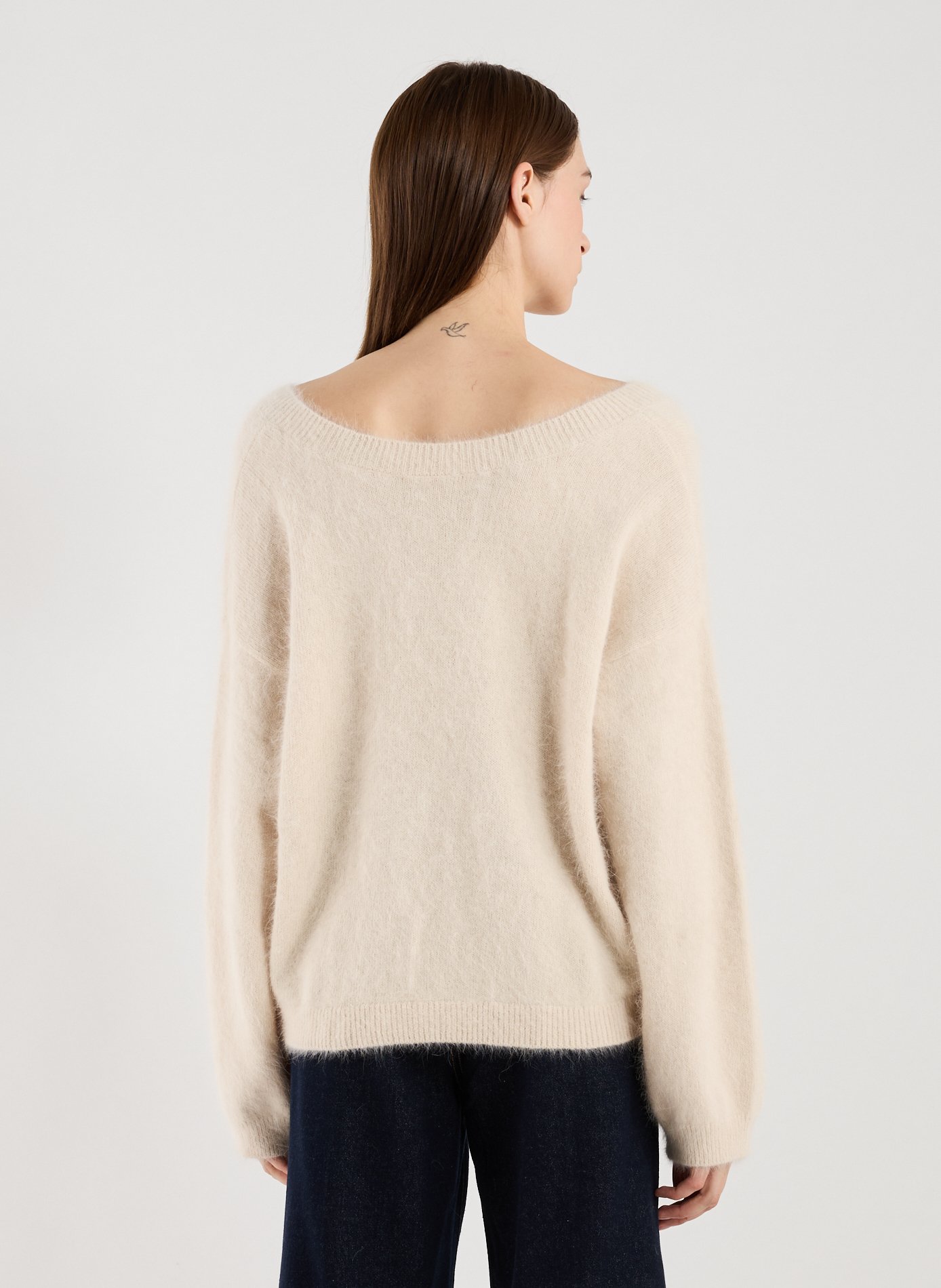 Pull duveteux BELLEROSE Beige