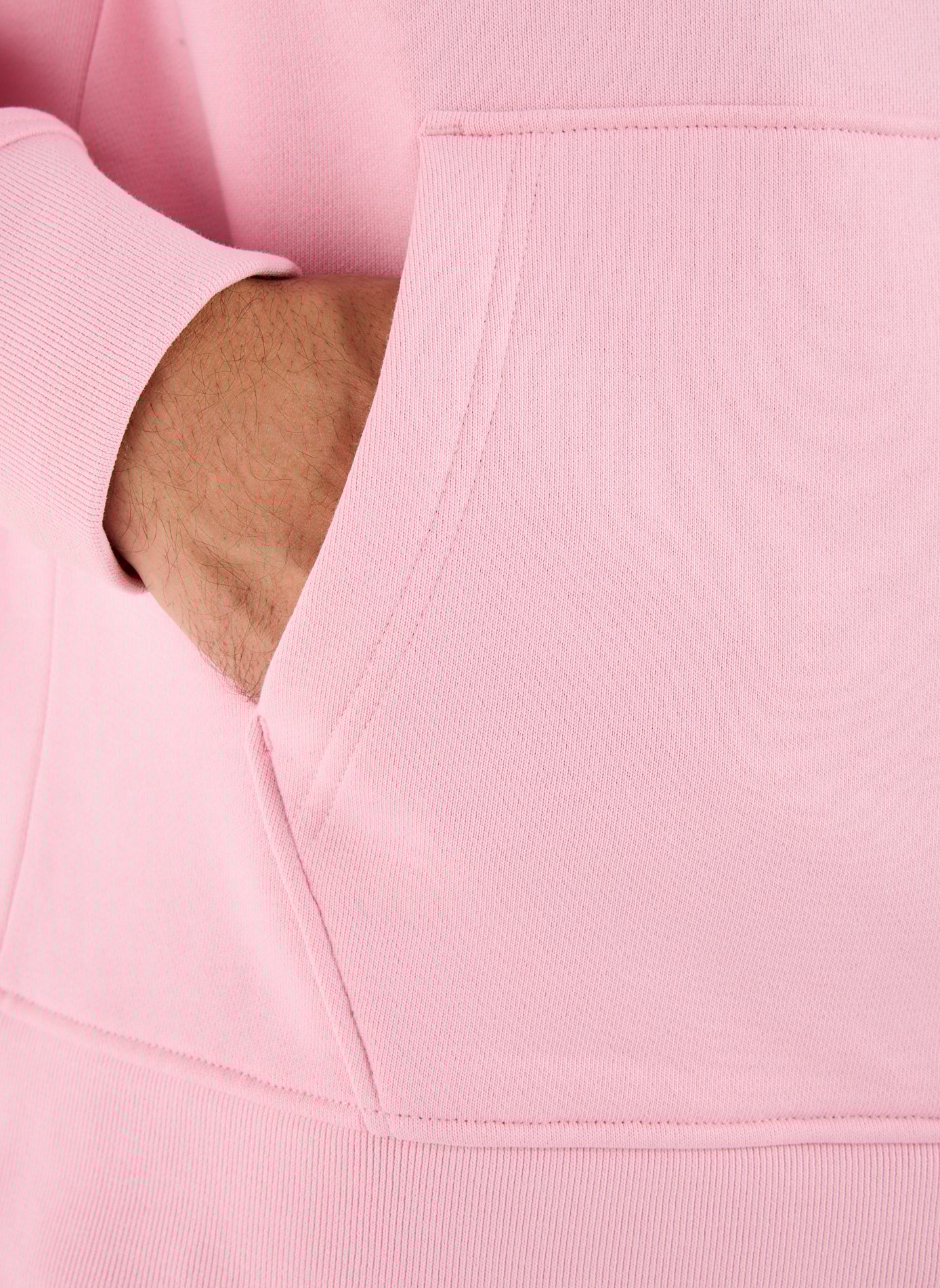 Plain cotton hoodie EDEN PARK Pink