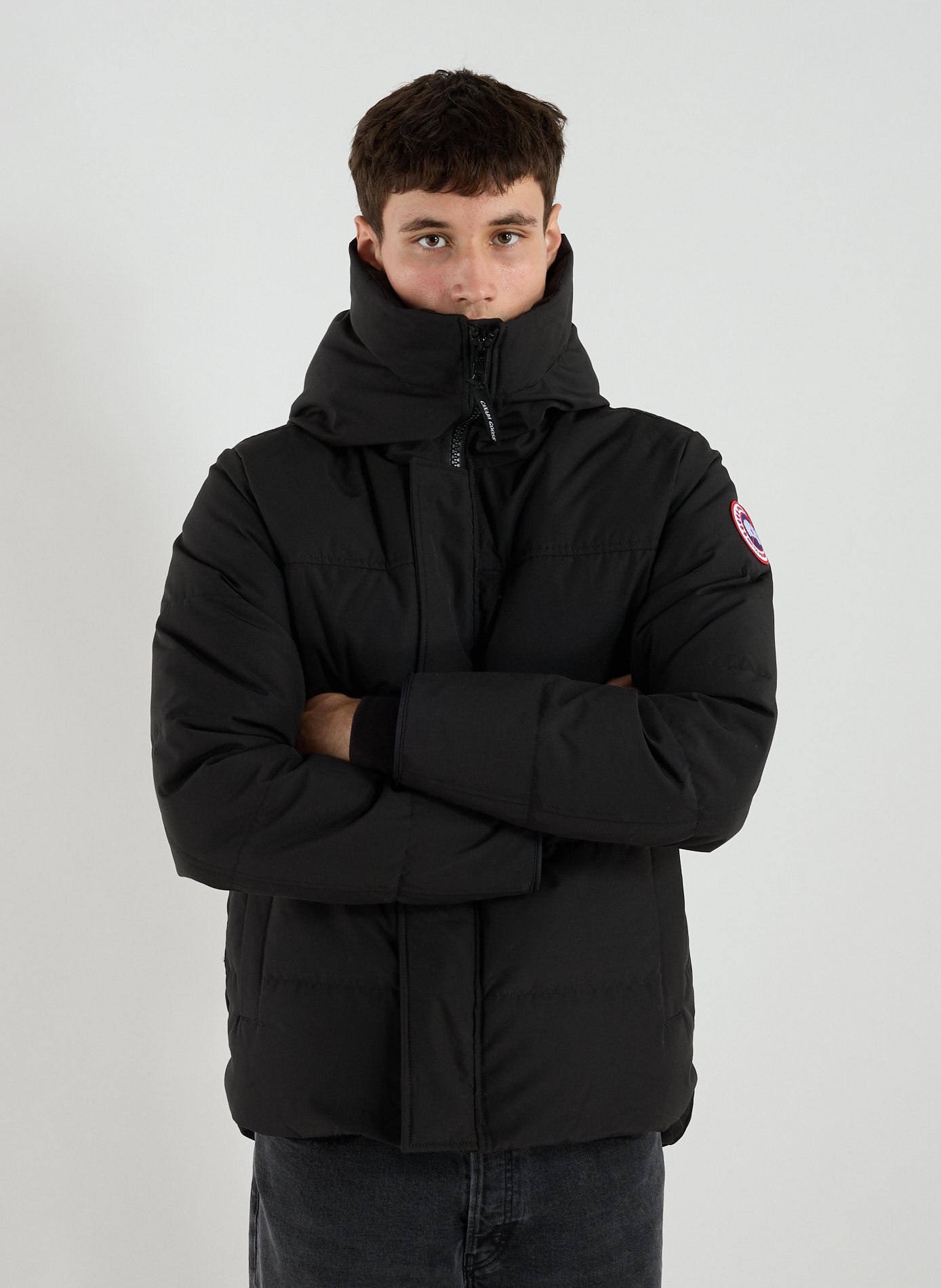 CANADA GOOSE Parka à capuche en coton Gris