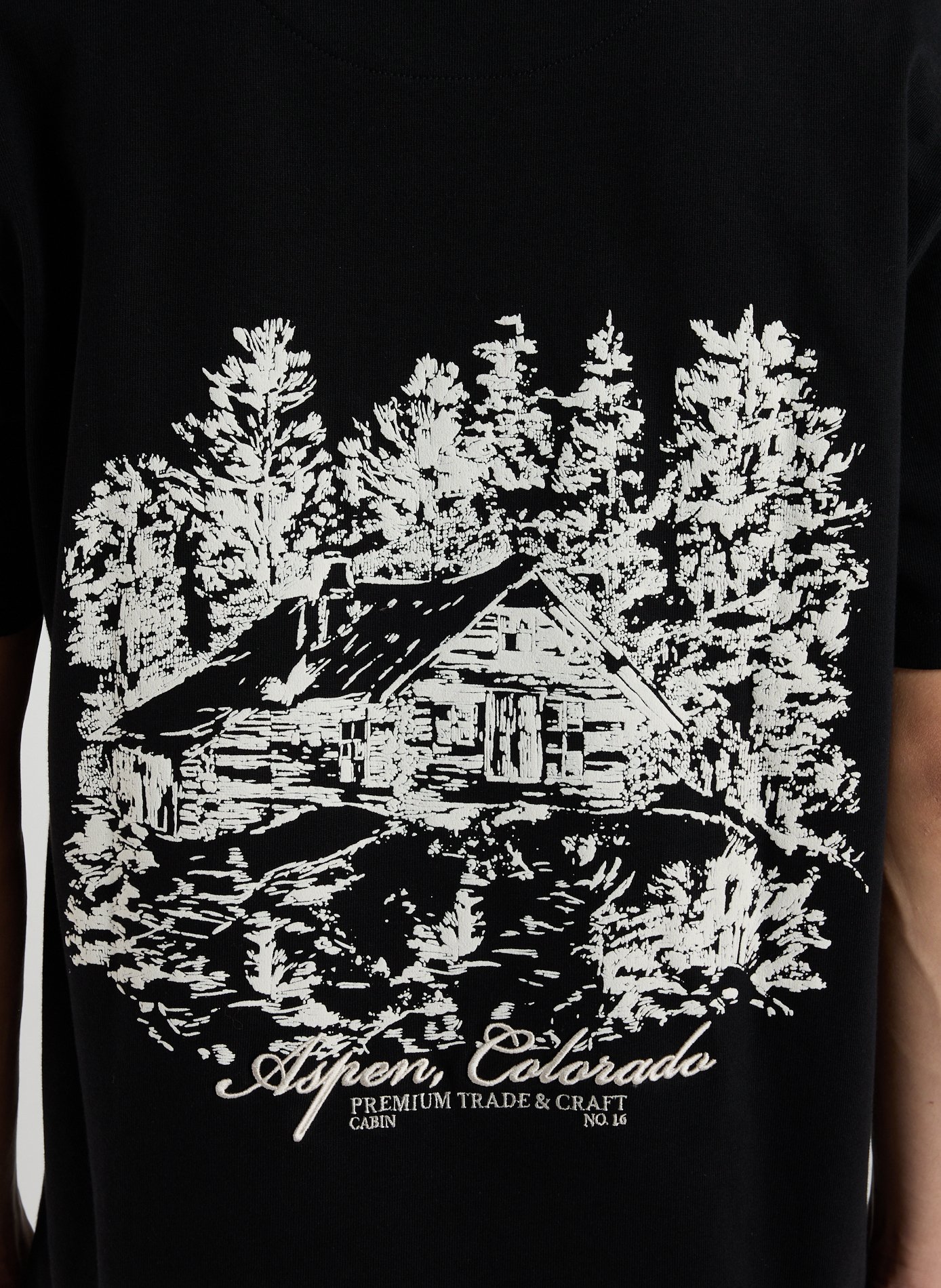 Biker-style cotton t-shirt ONLY THE BLIND Black