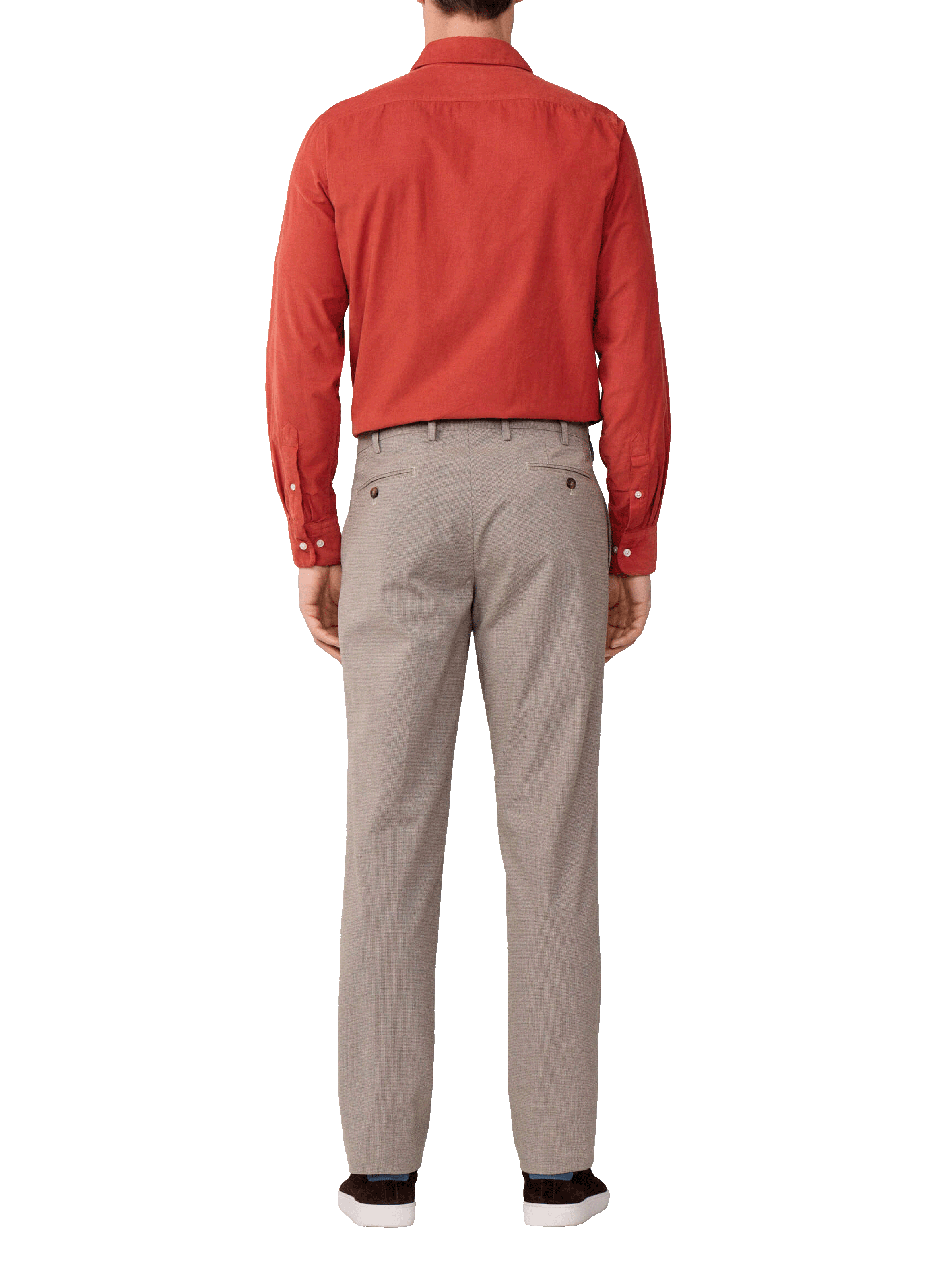 Pantalon Prince de Galles coupe droite FACONNABLE Beige