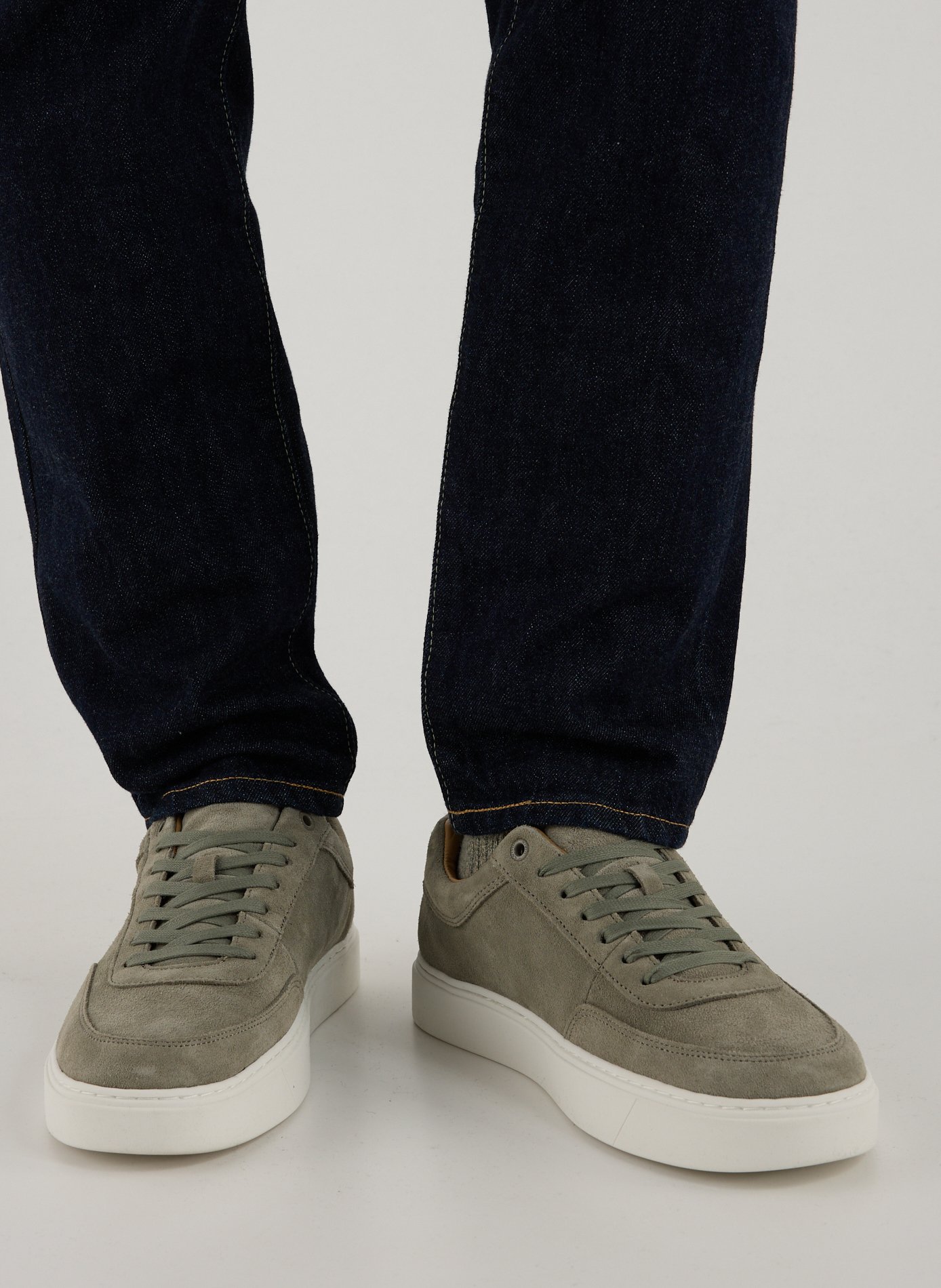 Leather sneakers CALVIN KLEIN Green
