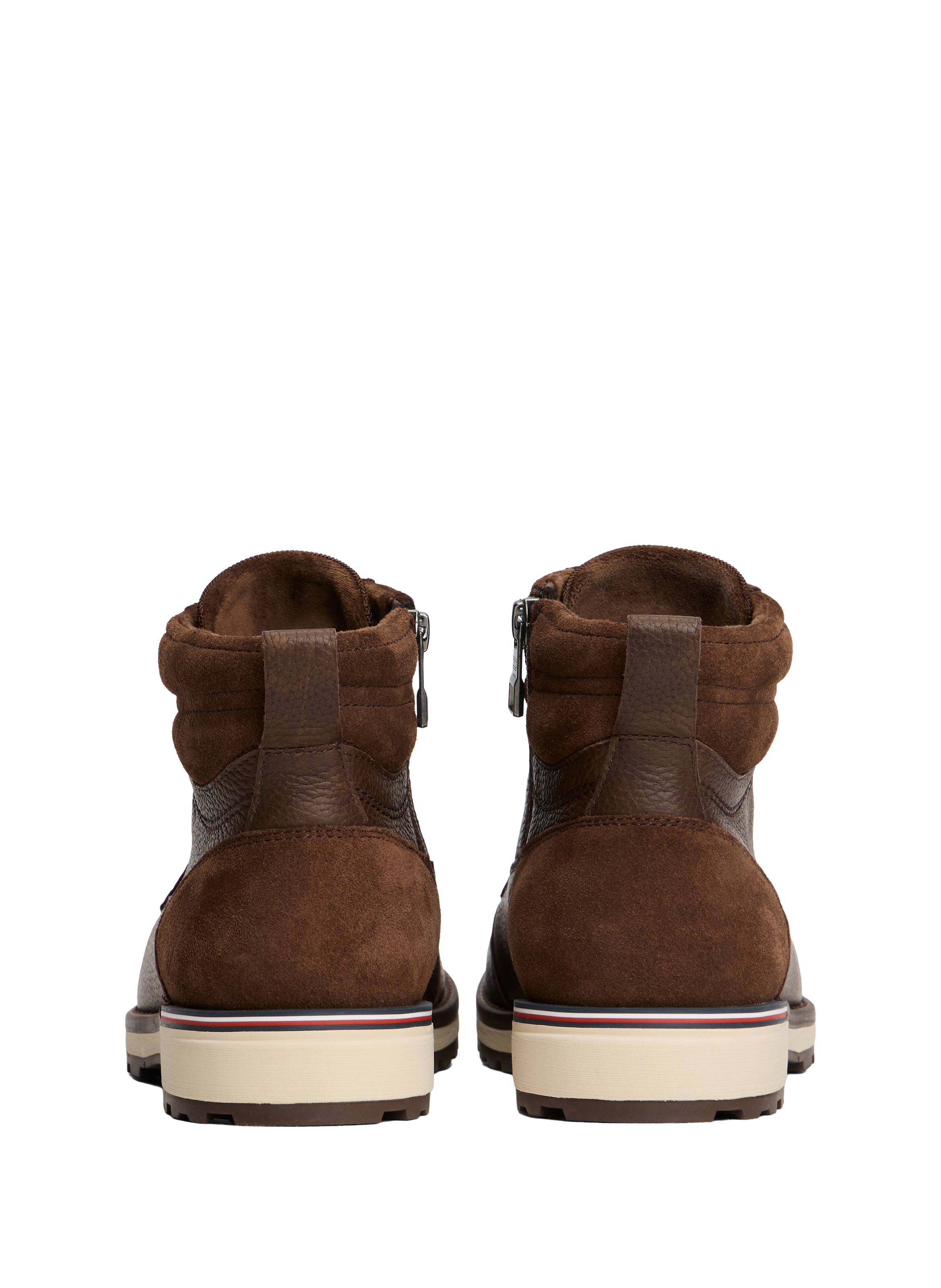 Bottes en cuir à lacets TOMMY HILFIGER Marron