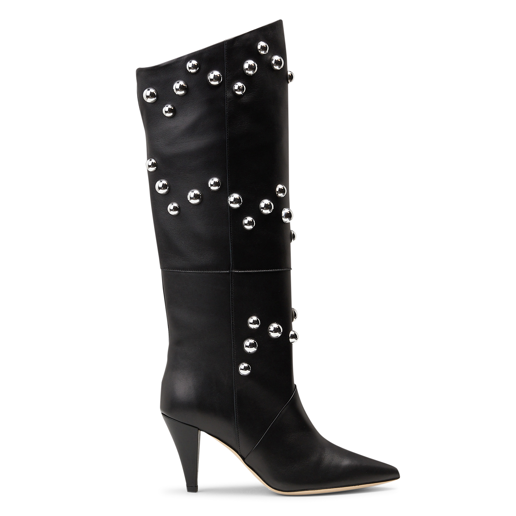 Bottes en cuir stonyst IRO Noir