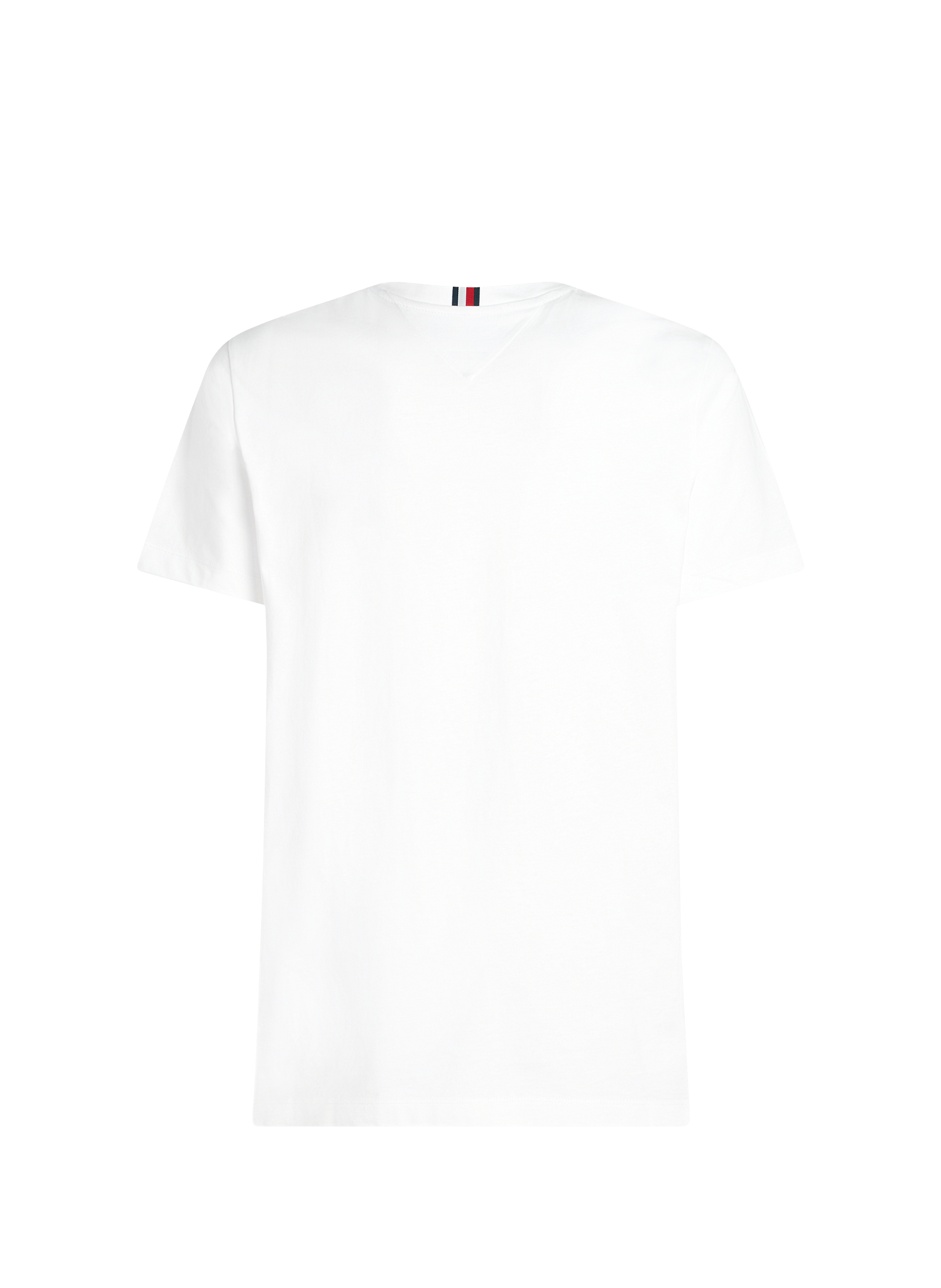 Short-sleeve t-shirt with embroidered logo TOMMY HILFIGER White