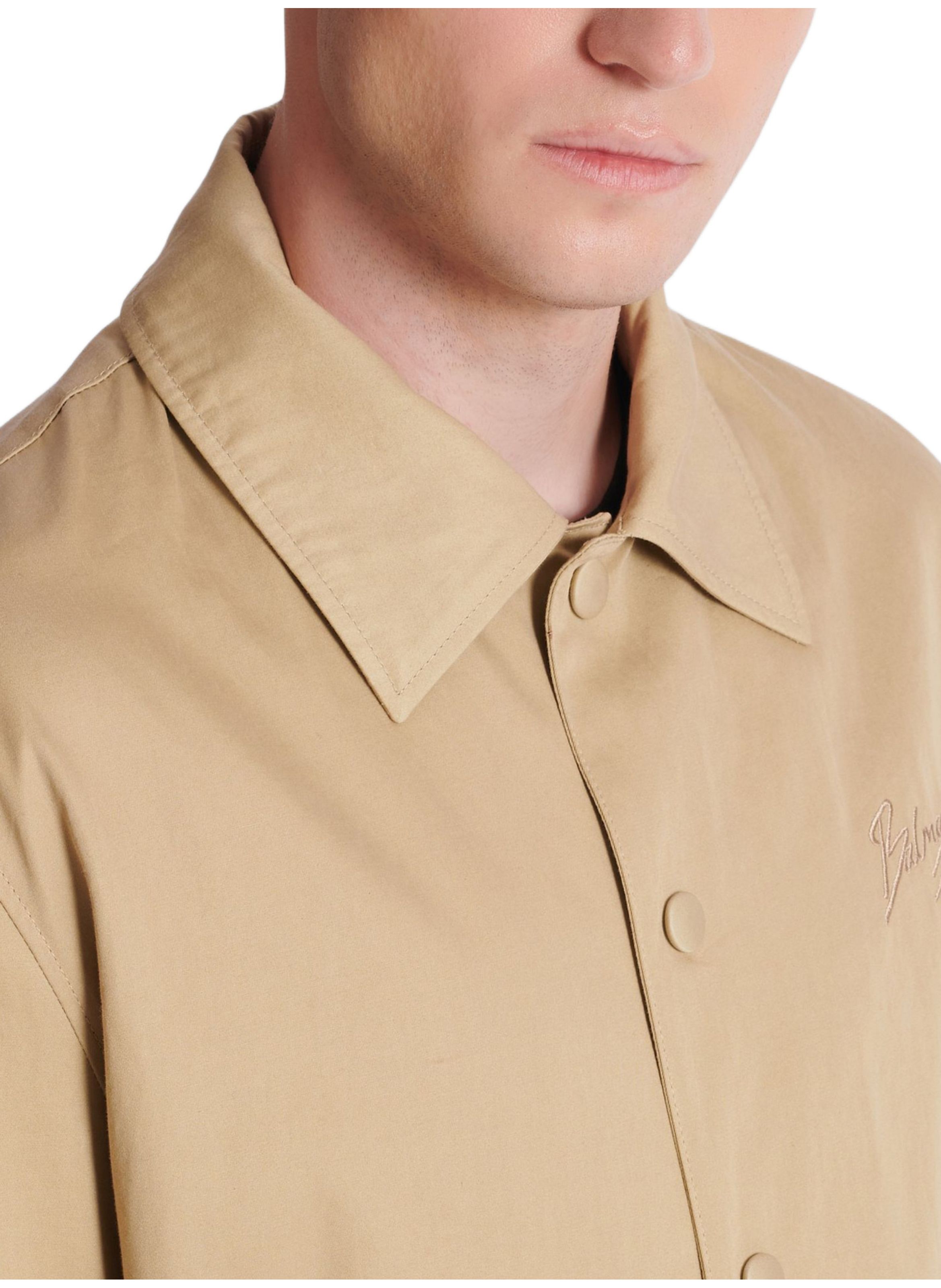 Casquette bicolore en coton BALMAIN Bleu