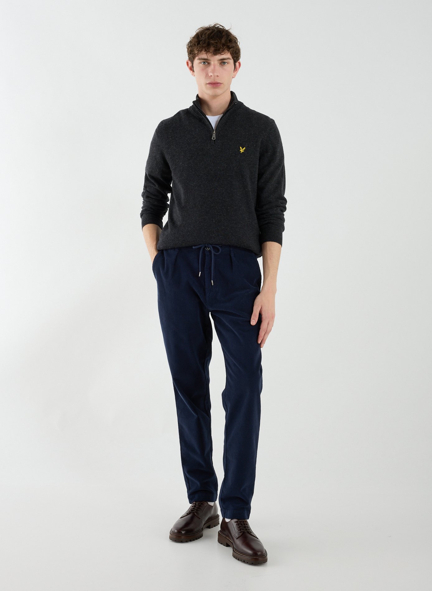 Zip-Neck Jumper LYLE & SCOTT Black