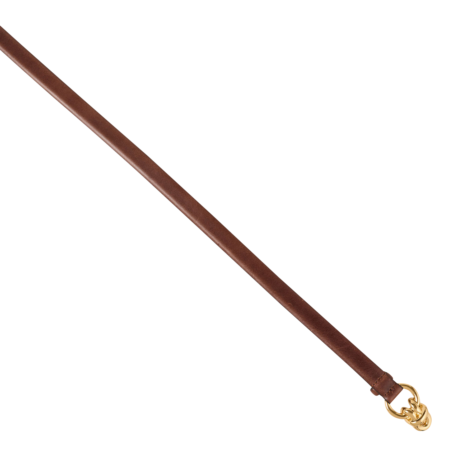 Ceinture fine à boucle en cuir SANDRO Marron