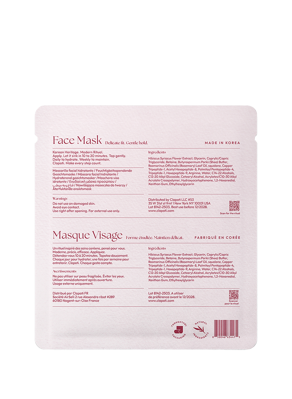 Glow Face Mask CLAPOTI No color